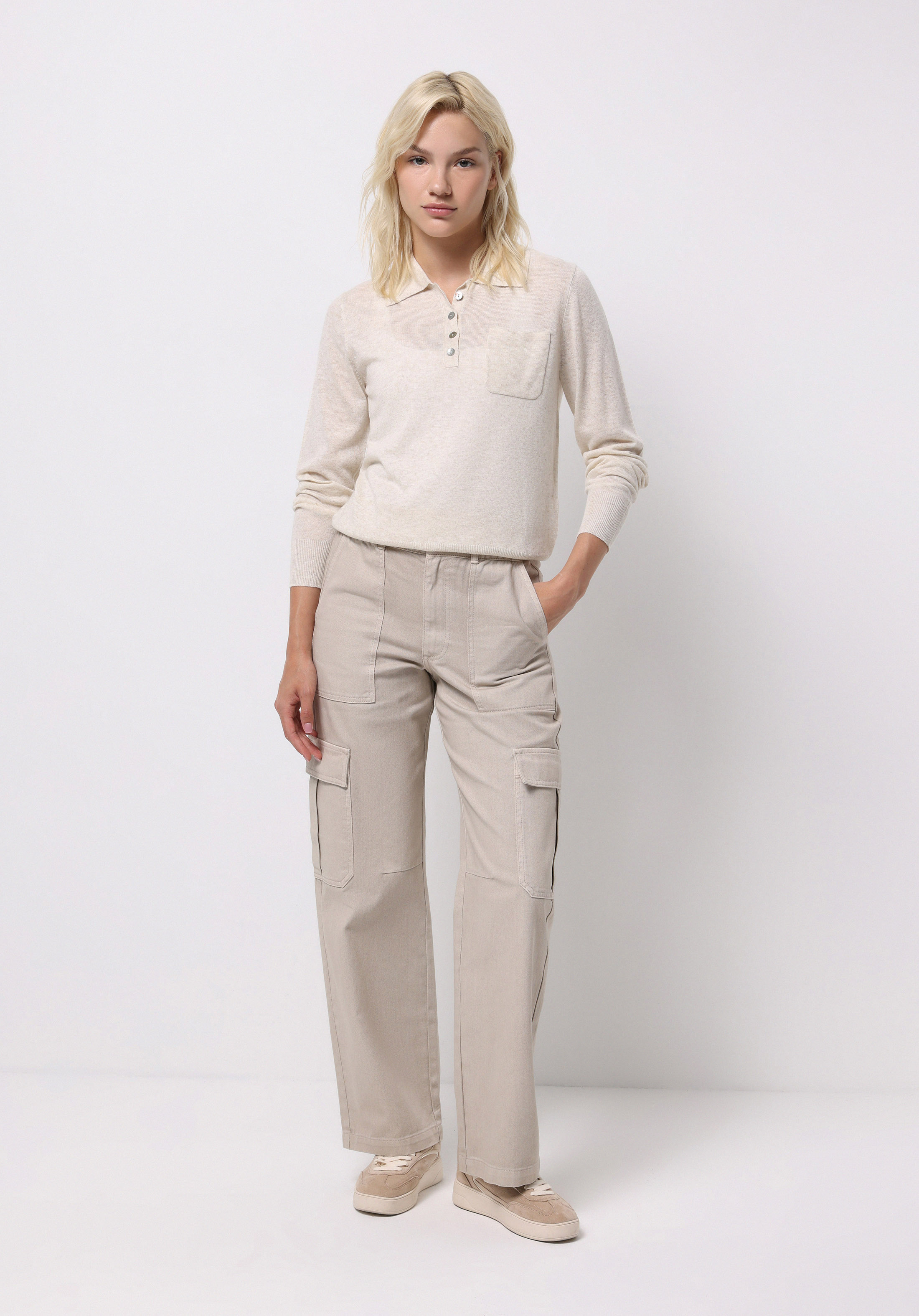 Afișați detalii pentru Pantaloni De Dama Bej Regular Fit  Cl1075745