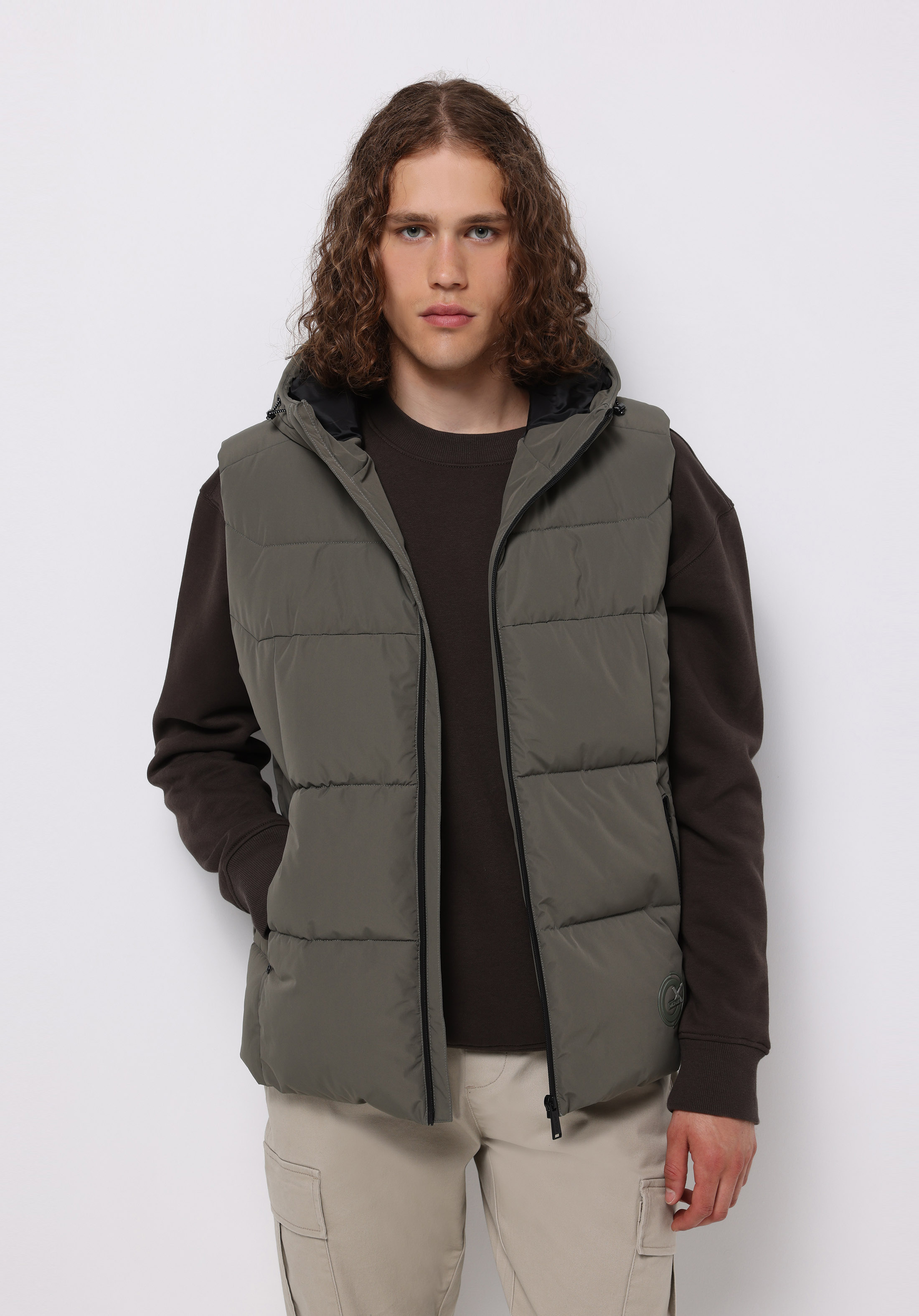 Afișați detalii pentru Vesta De Barbati Verde Slim Fit  Cl1076538