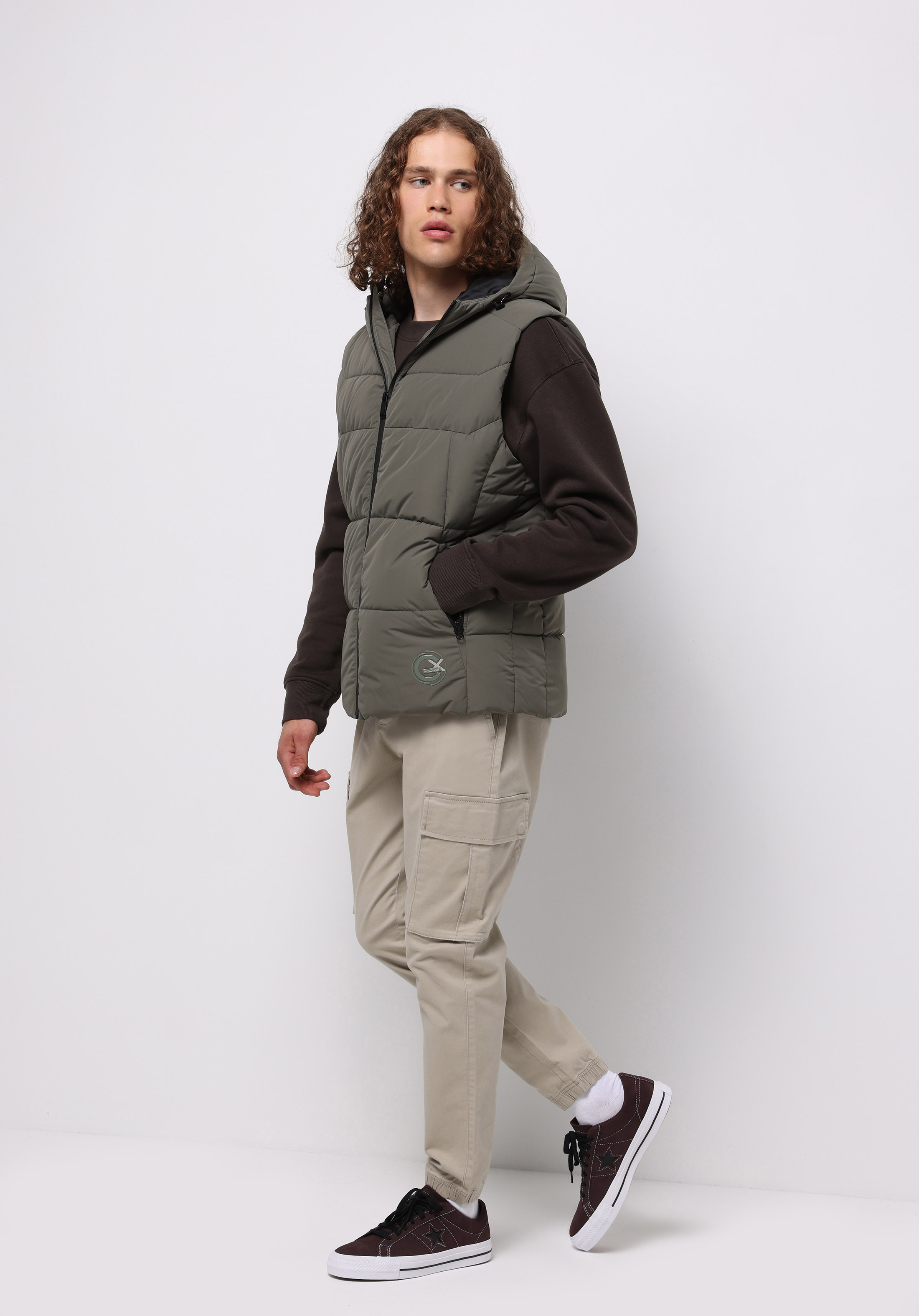 Afișați detalii pentru Vesta De Barbati Verde Slim Fit  Cl1076538
