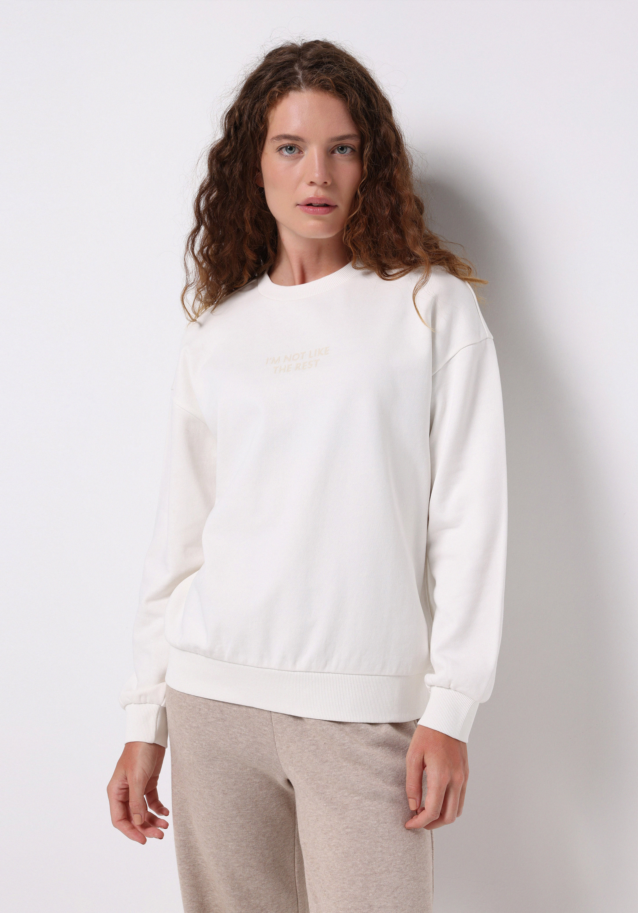 Afișați detalii pentru Hanorac / Bluza De Dama Alb Regular Fit  Cl1075597