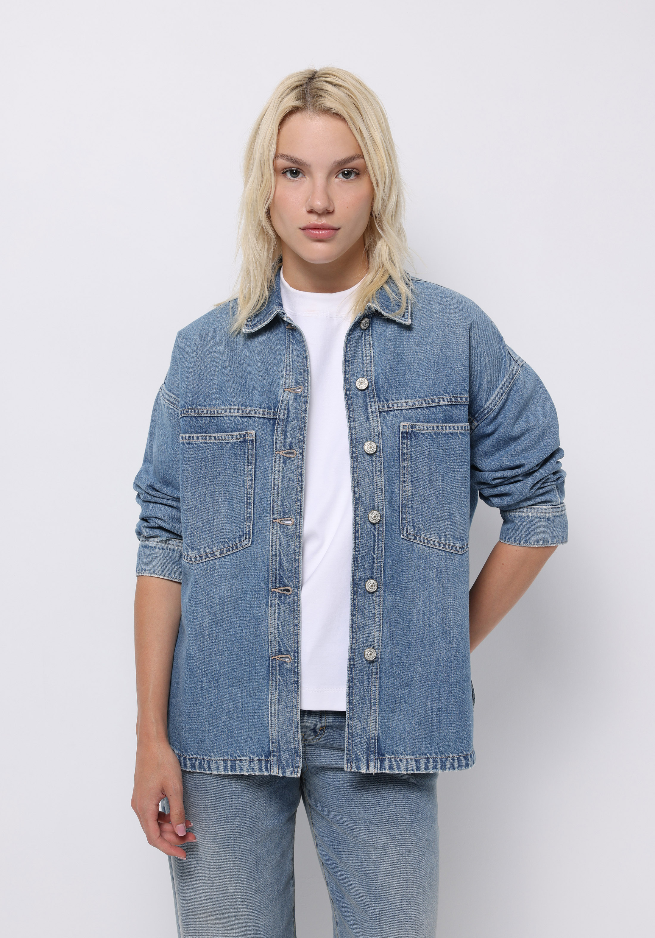 Afișați detalii pentru Jachetă De Dama Albastru Oversize Fit  Cl1076165