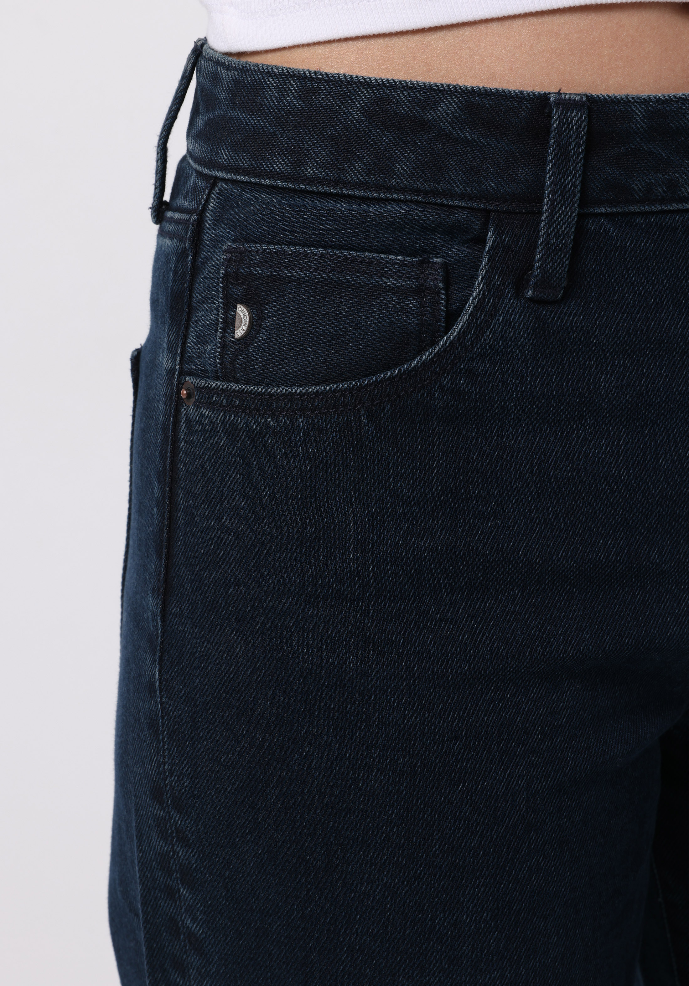 Afișați detalii pentru Pantaloni De Dama Albastru Inchis Regular Fit 970 Berry Cl1076564