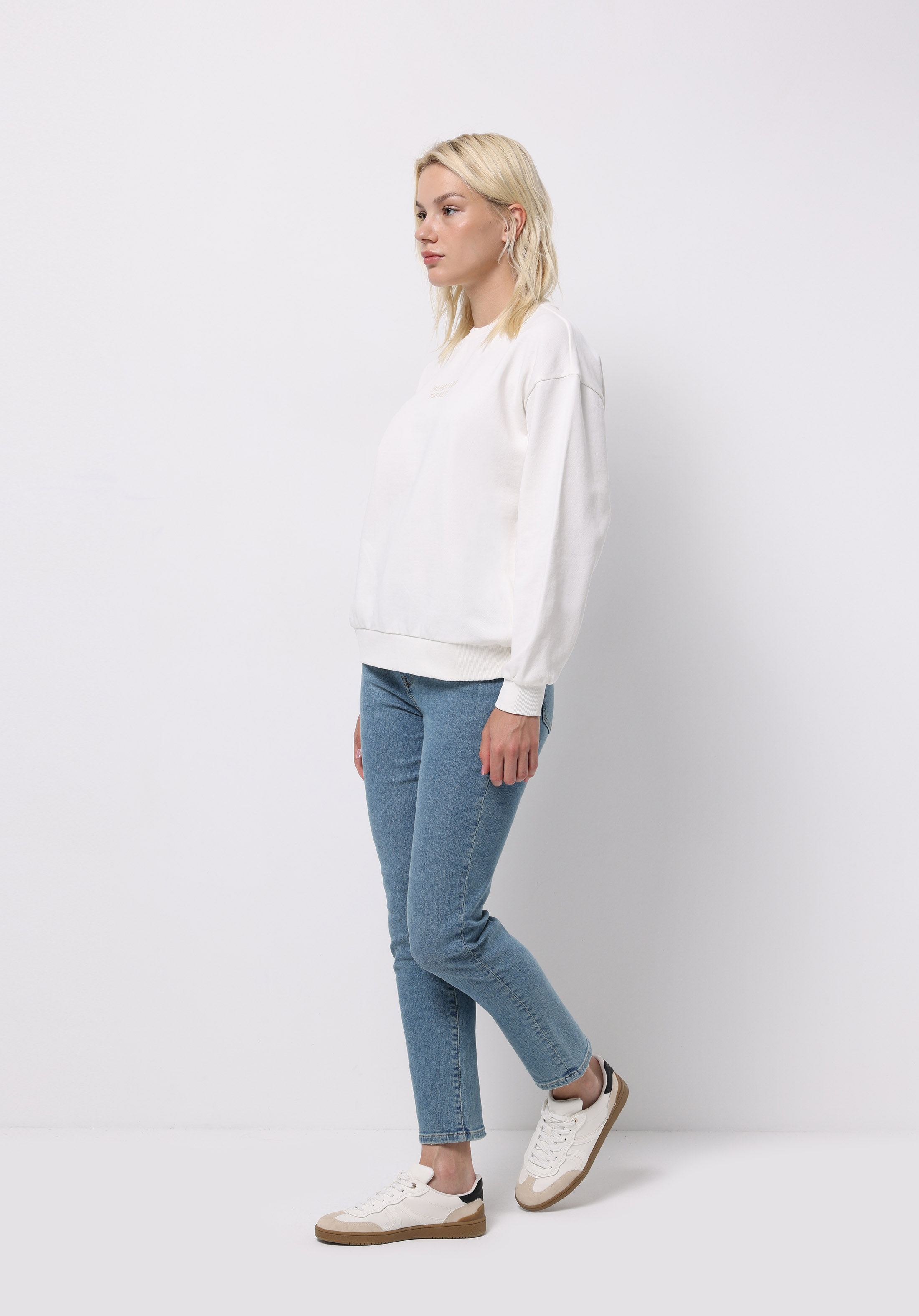 Afișați detalii pentru Pantaloni De Dama Albastru Slim Fit 703 Carla Cl1076571