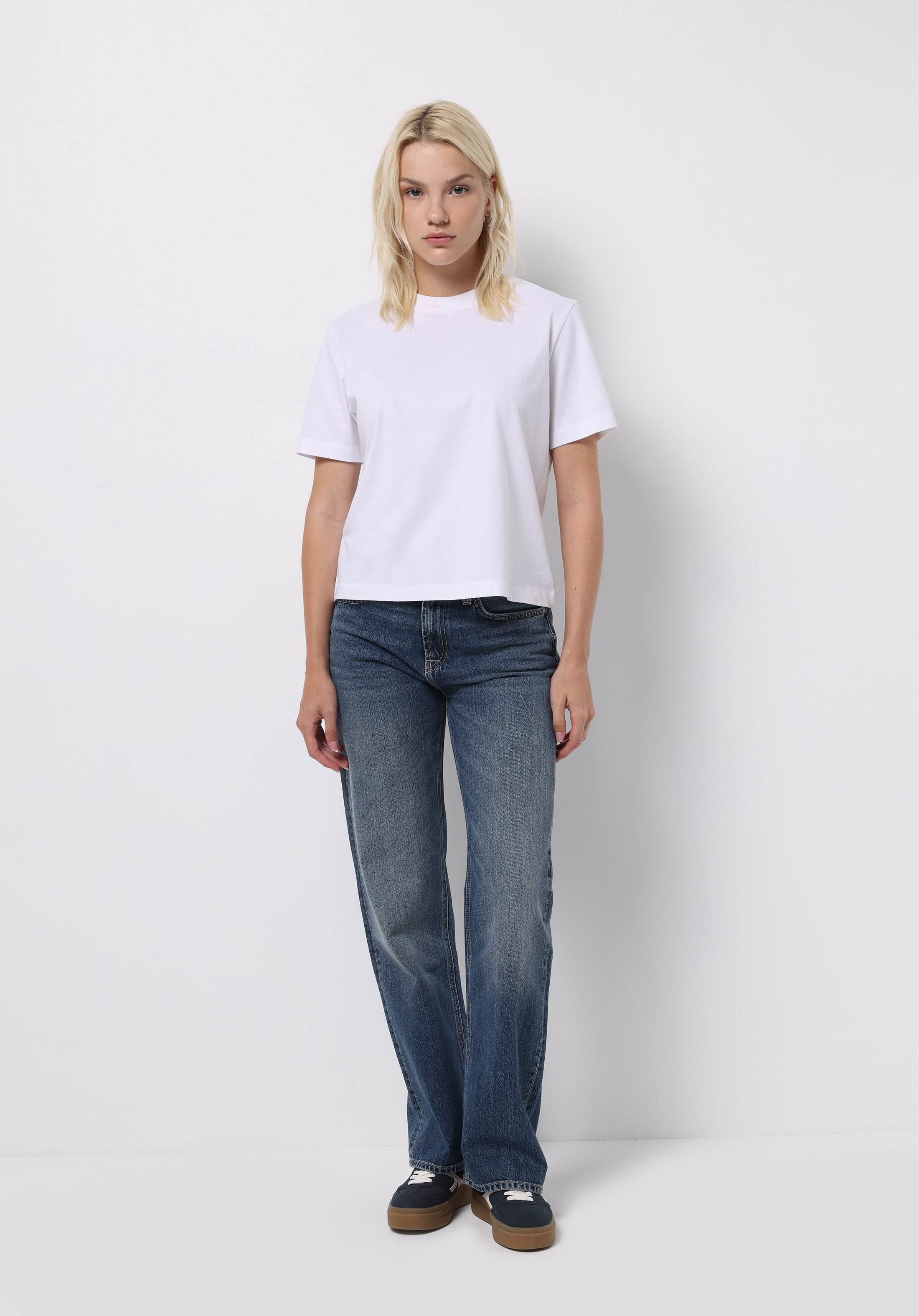 Afișați detalii pentru Pantaloni De Dama Denim Straight Fit  Cl1076858