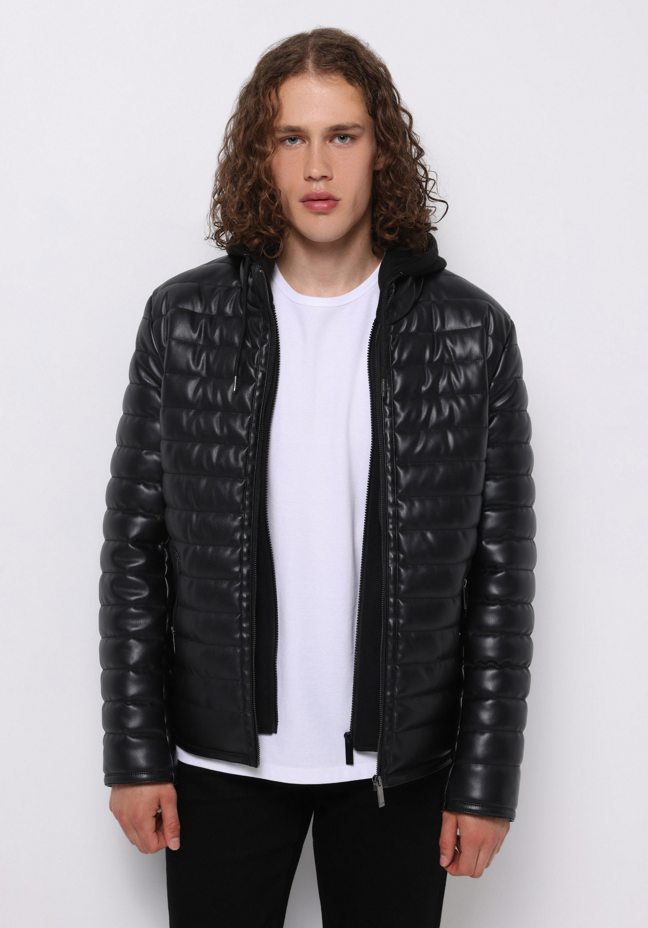 Afișați detalii pentru Jacheta De Barbati Negru Slim Fit  Cl1076211