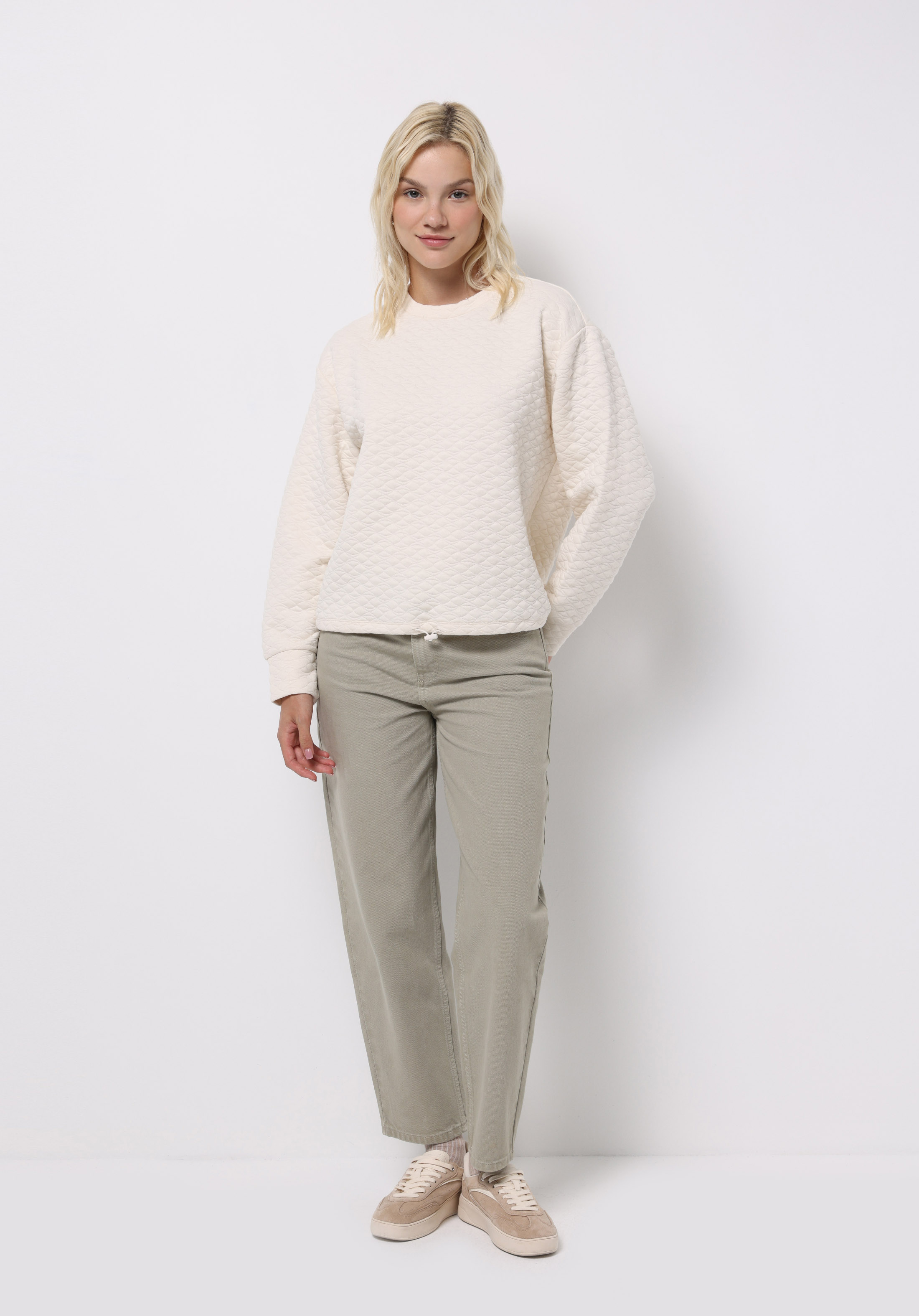 Afișați detalii pentru Hanorac / Bluza De Dama Ecru Regular Fit  Cl1075475