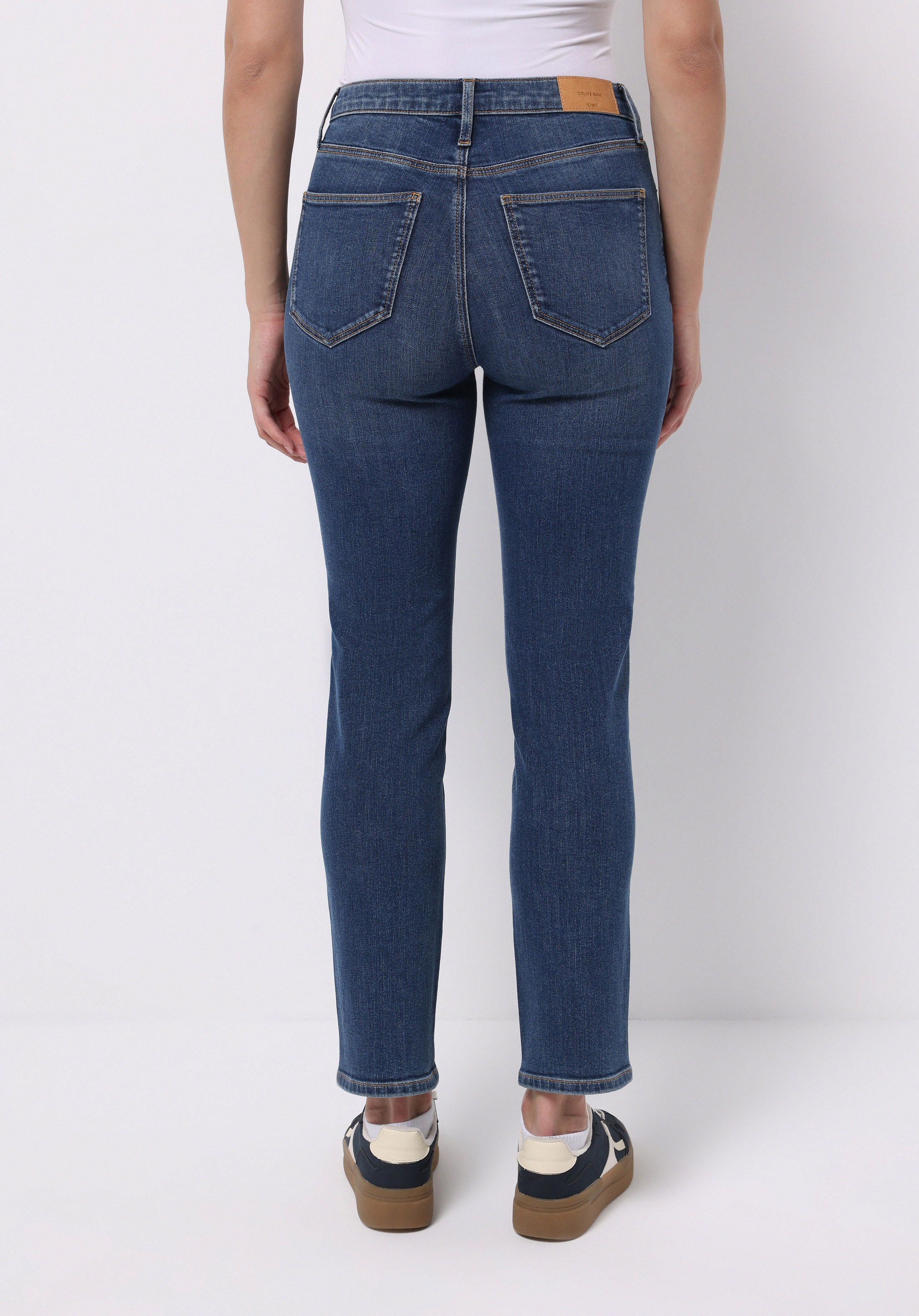 Afișați detalii pentru Pantaloni De Dama Albastru Slim Fit 703 Carla Cl1076570