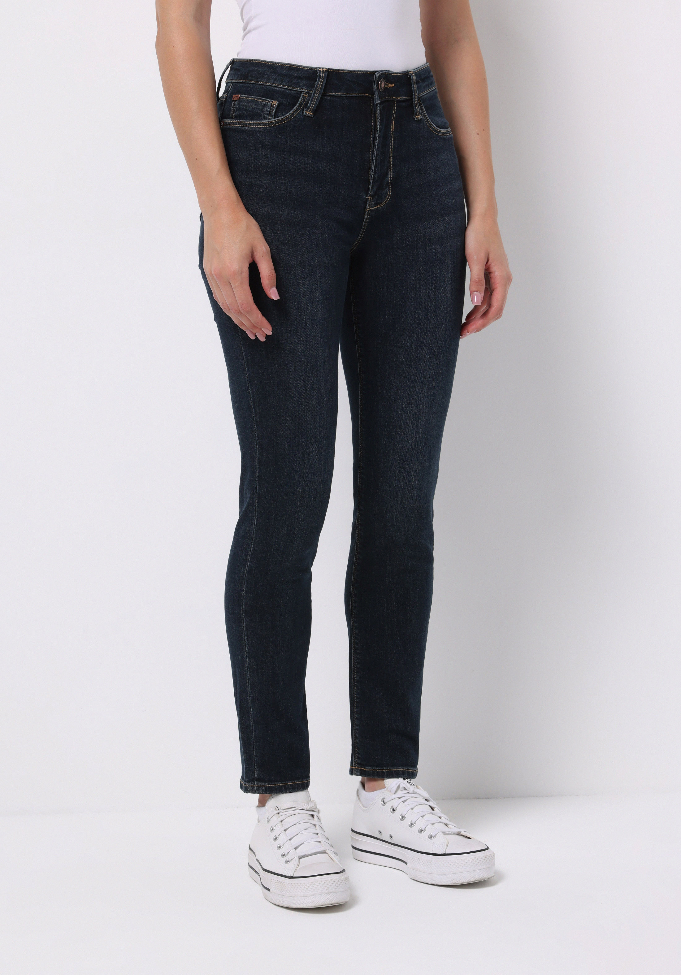 Afișați detalii pentru Pantaloni De Dama Albastru Slim Fit 703 Carla Cl1076846