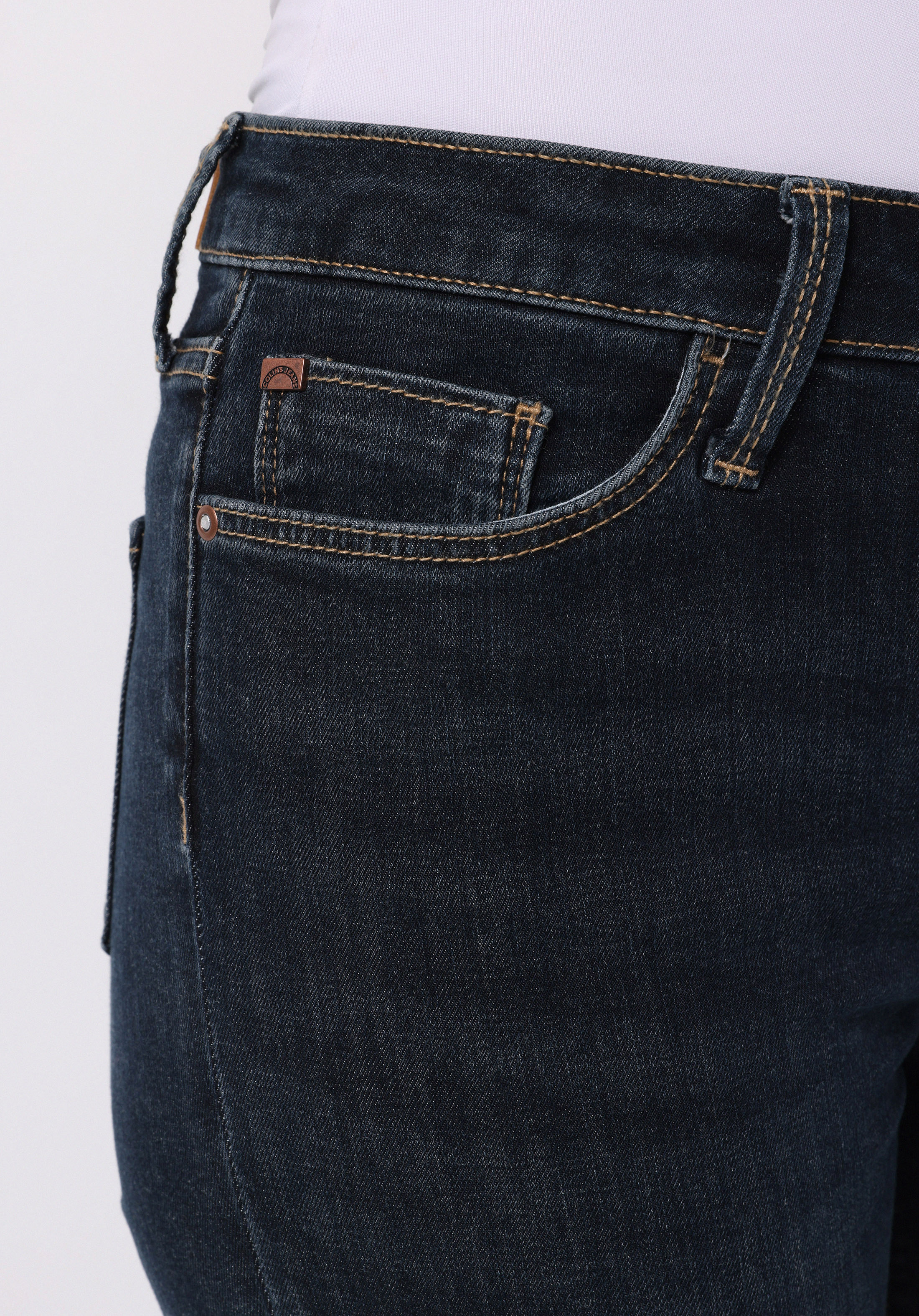 Afișați detalii pentru Pantaloni De Dama Albastru Slim Fit 703 Carla Cl1076846