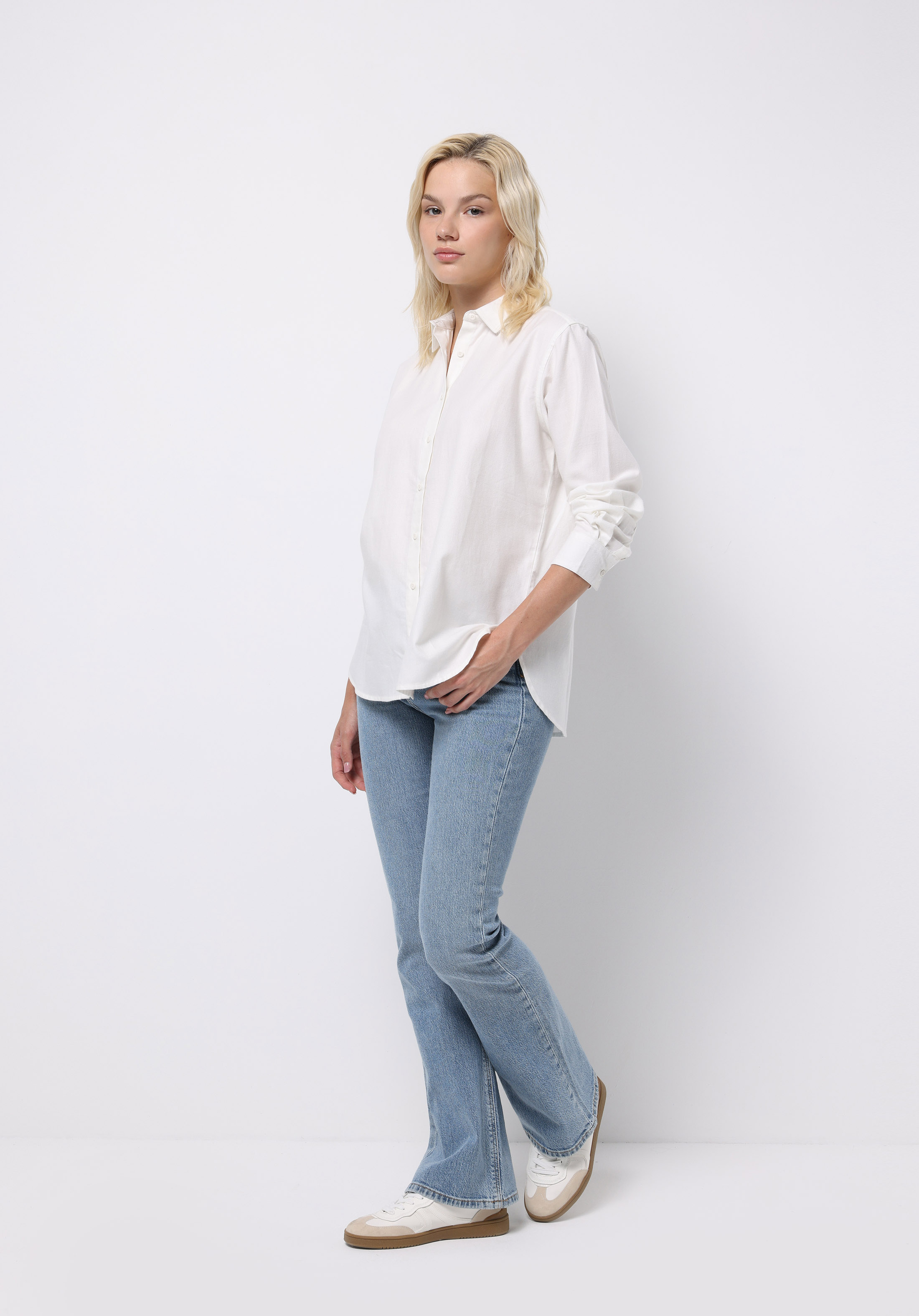Afișați detalii pentru Pantaloni De Dama Albastru Regular Fit 791 Monica Cl1075966