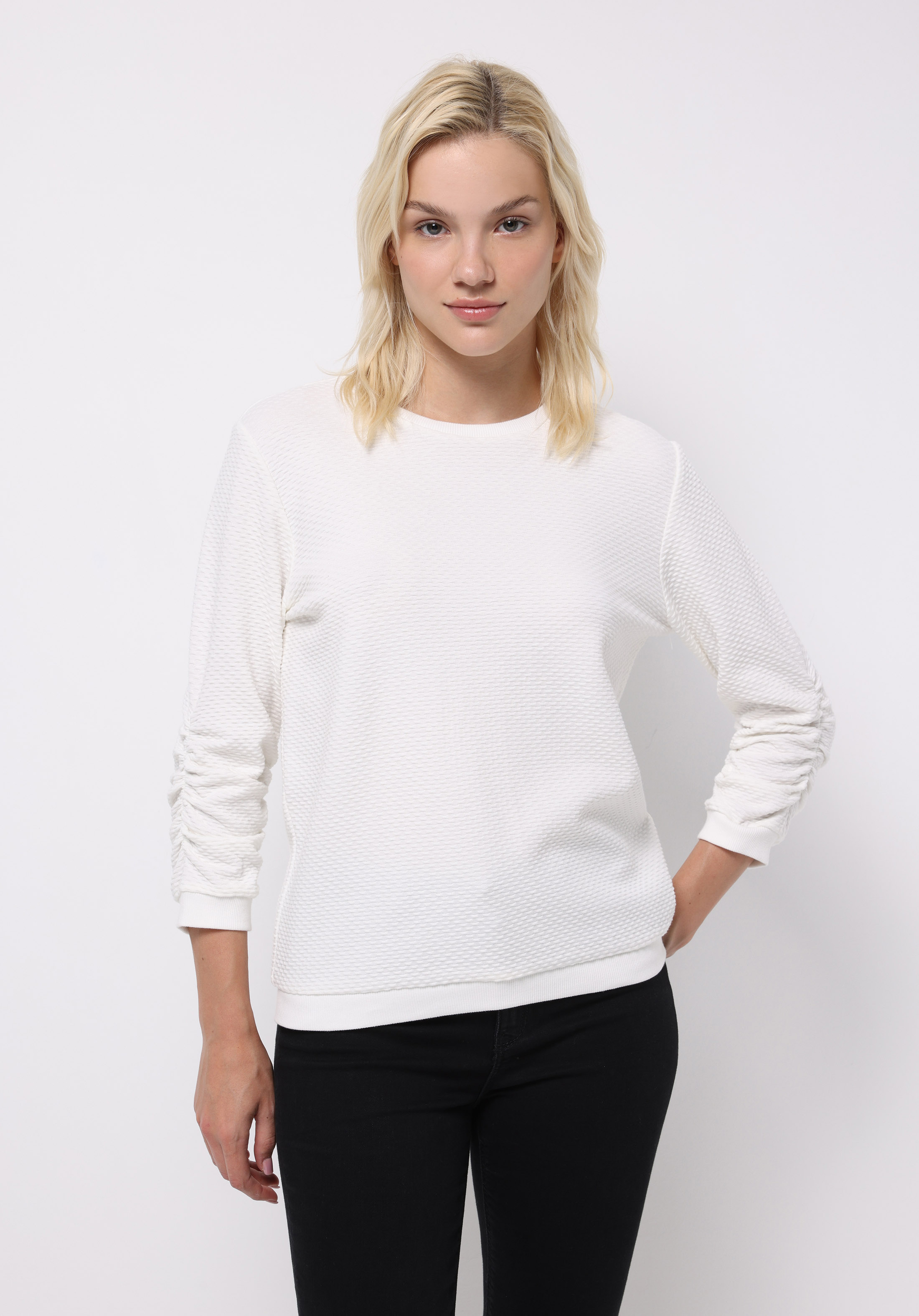 Afișați detalii pentru Hanorac / Bluza De Dama Alb Regular Fit  Cl1076068