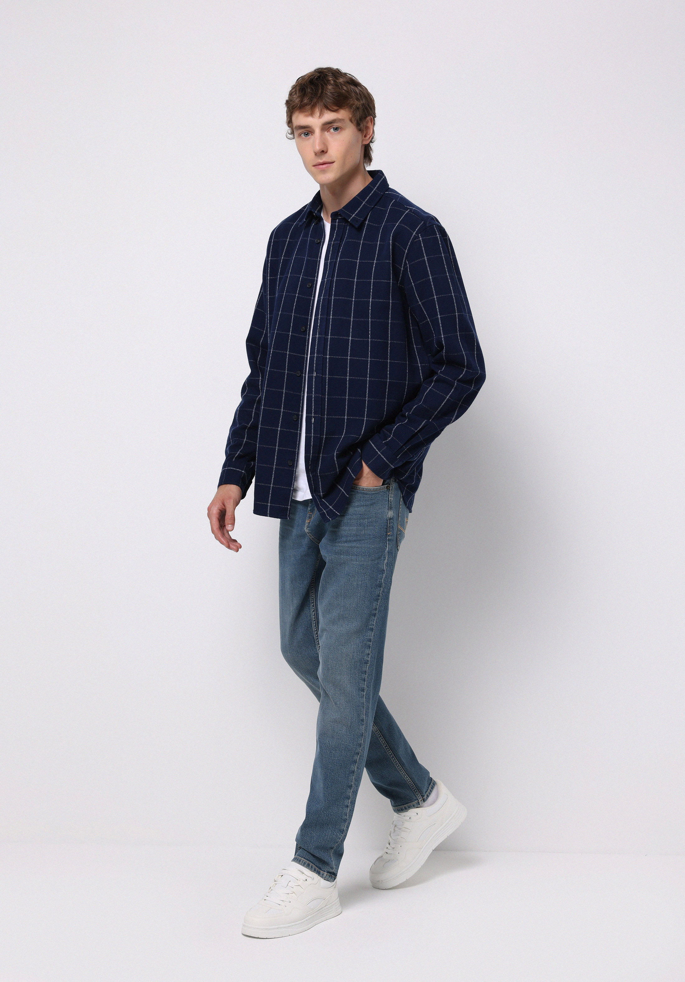 Afișați detalii pentru Pantaloni De Barbati Verde Regular Fit 067 Jack Cl1076534