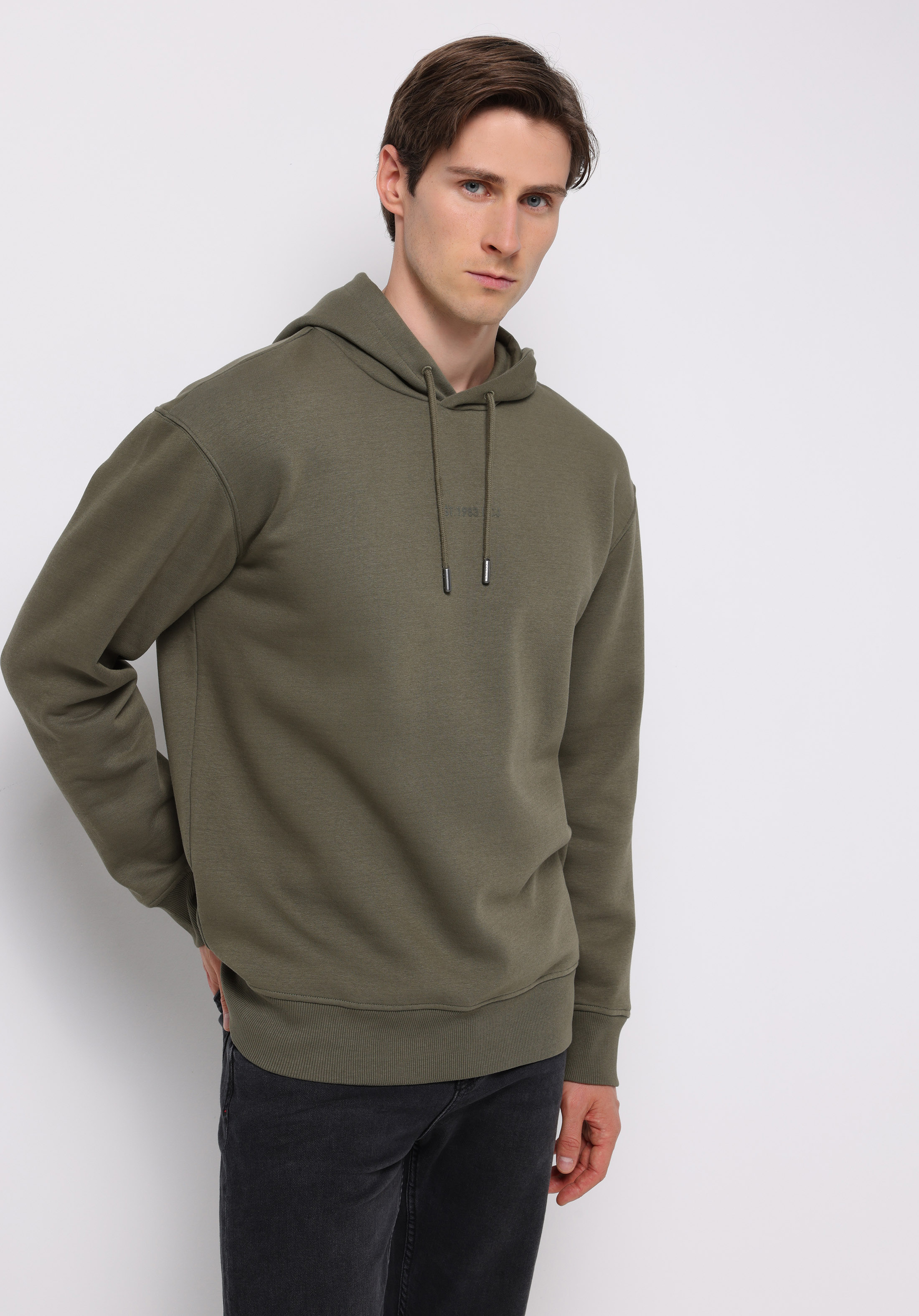Afișați detalii pentru Hanorac / Bluza De Barbati Verde Comfort Fit  Cl1075715