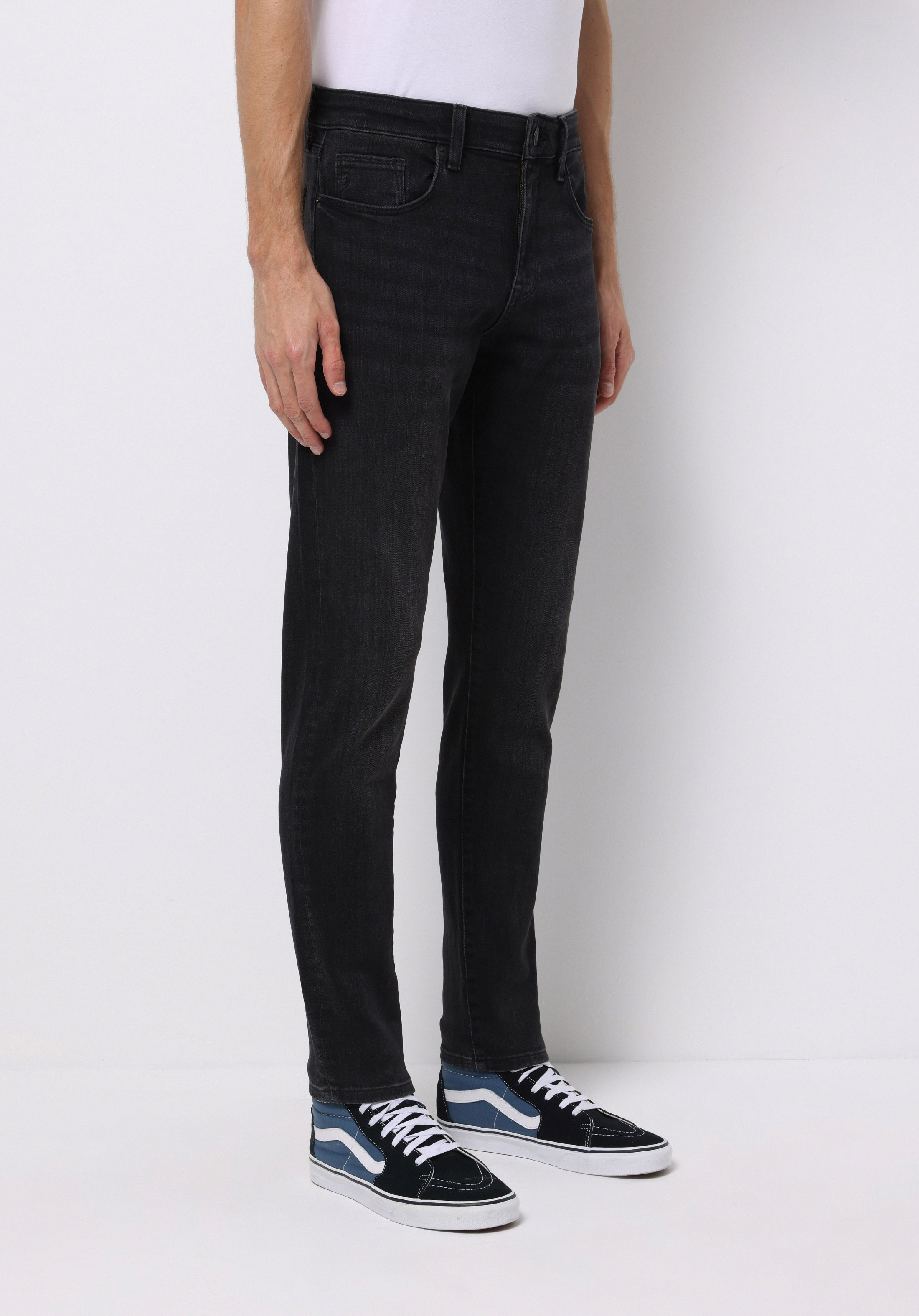 Afișați detalii pentru Pantaloni De Barbati Negru Slim Fit 041 Danny Cl1076543