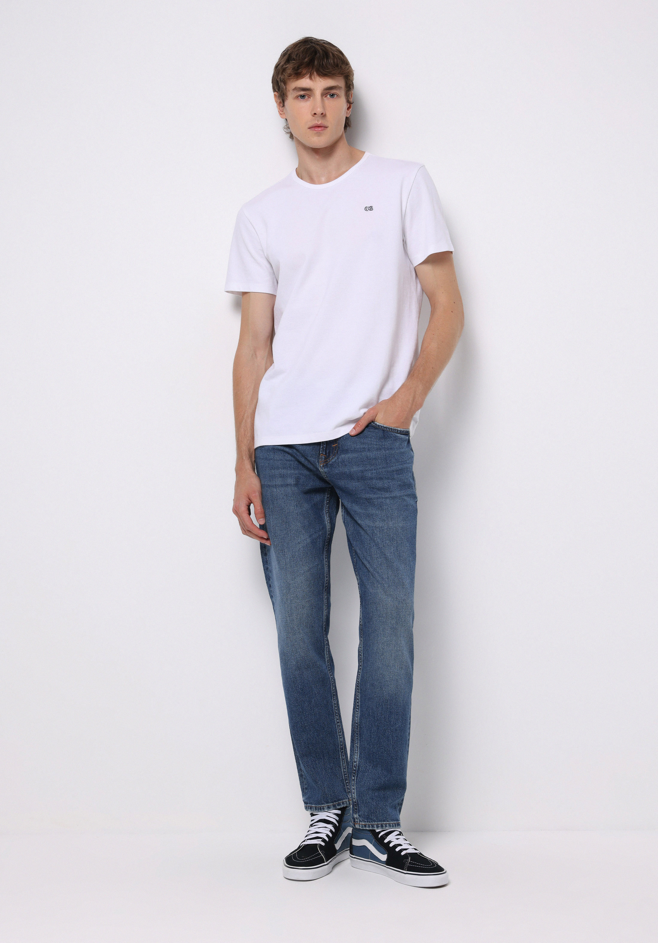 Afișați detalii pentru Pantaloni De Barbati Albastru Regular Fit 067 Jack Cl1076827