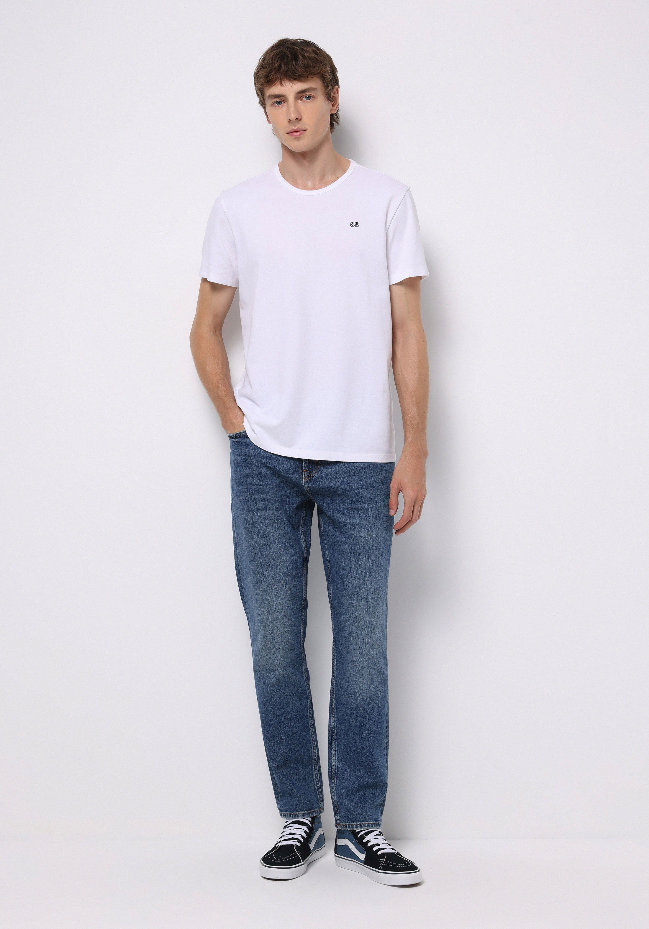 Afișați detalii pentru Pantaloni De Barbati Albastru Regular Fit 067 Jack Cl1076827