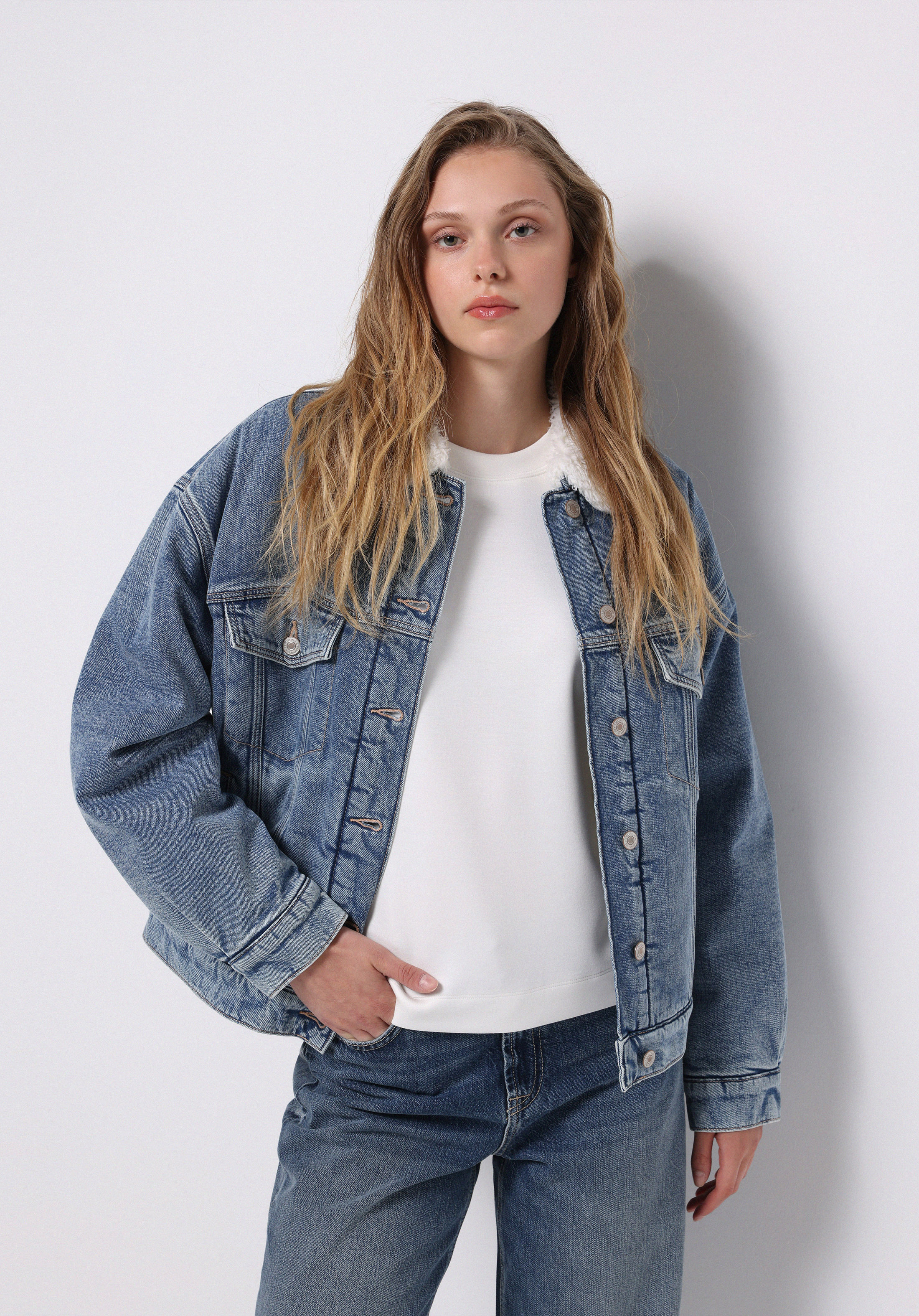 Afișați detalii pentru Jacheta De Dama Denim Oversize Fit  Cl1076050