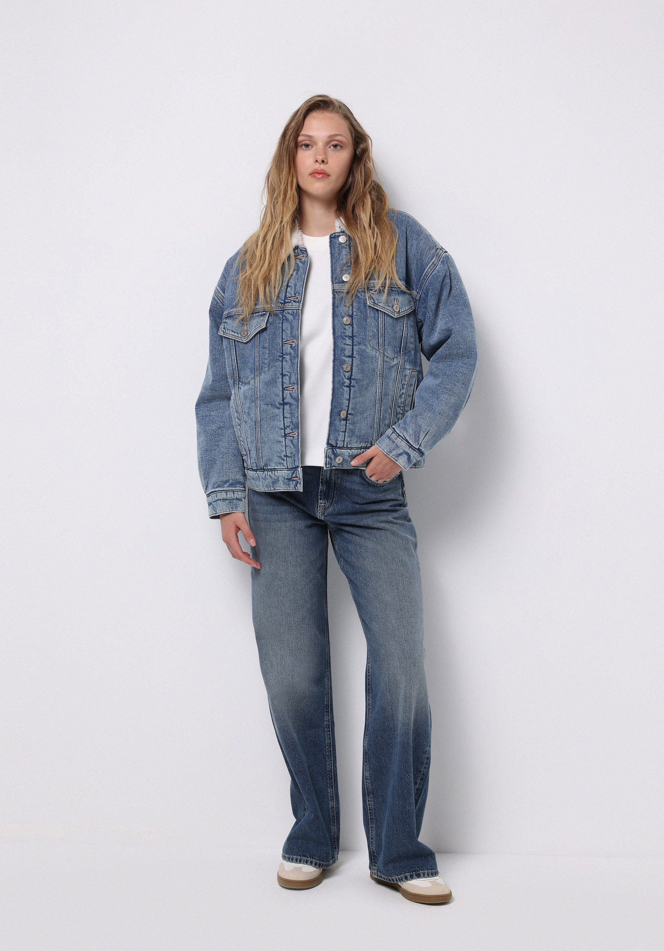 Afișați detalii pentru Jacheta De Dama Denim Oversize Fit  Cl1076050