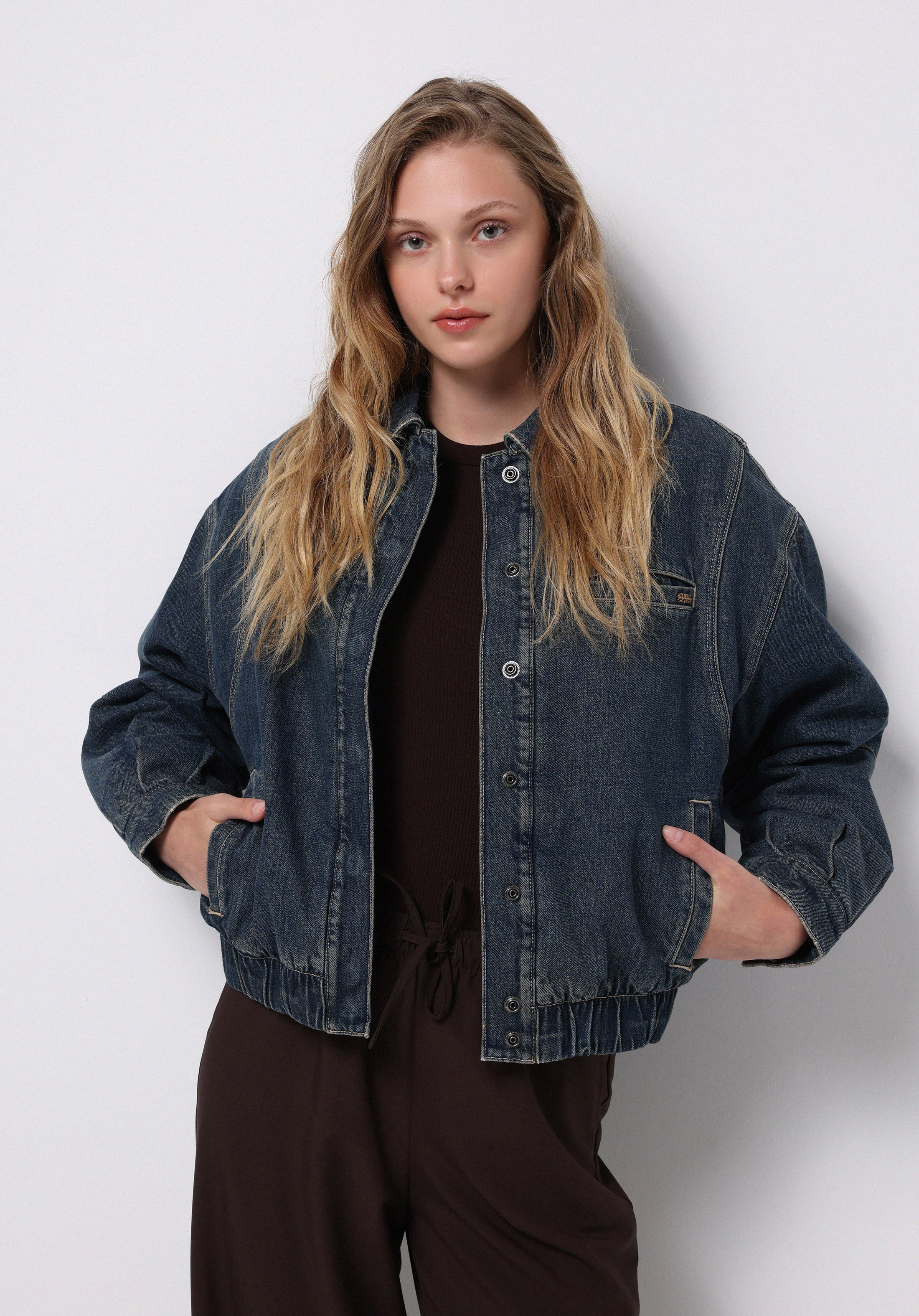 Afișați detalii pentru Jacheta De Dama Albastru Oversize Fit  Cl1076054