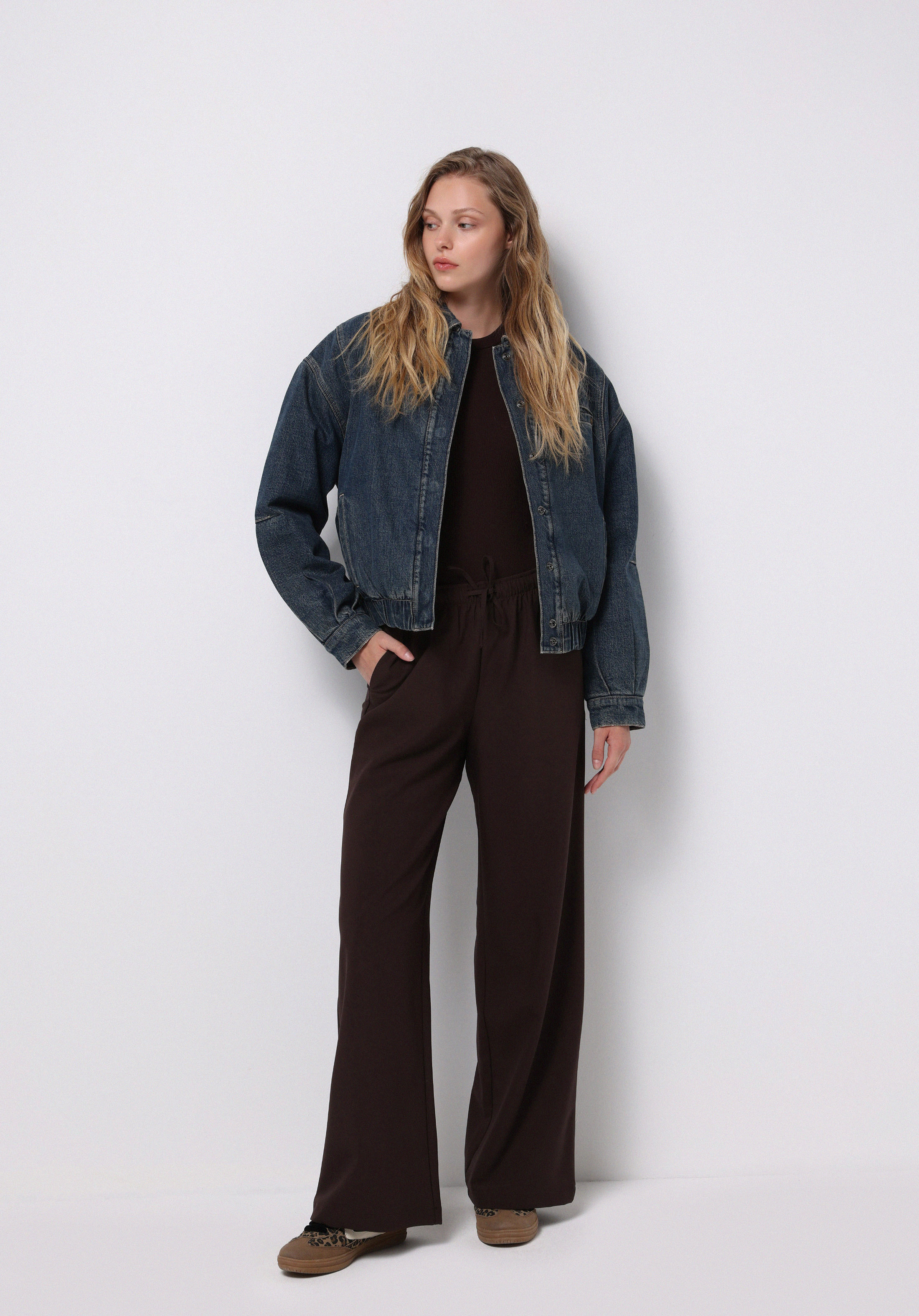 Afișați detalii pentru Jacheta De Dama Albastru Oversize Fit  Cl1076054