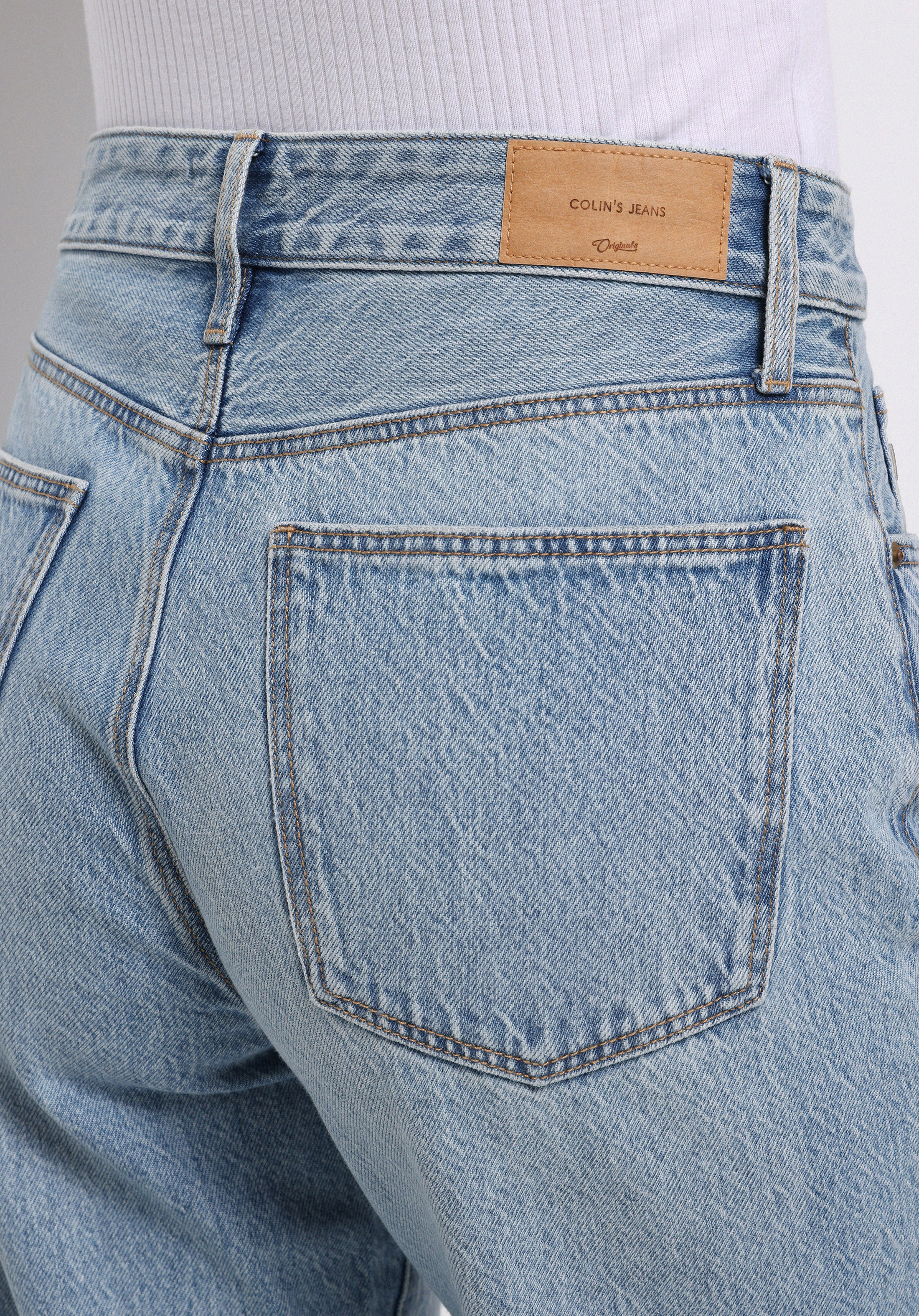Afișați detalii pentru Pantaloni De Dama Albastru Straight Fit  Cl1076567