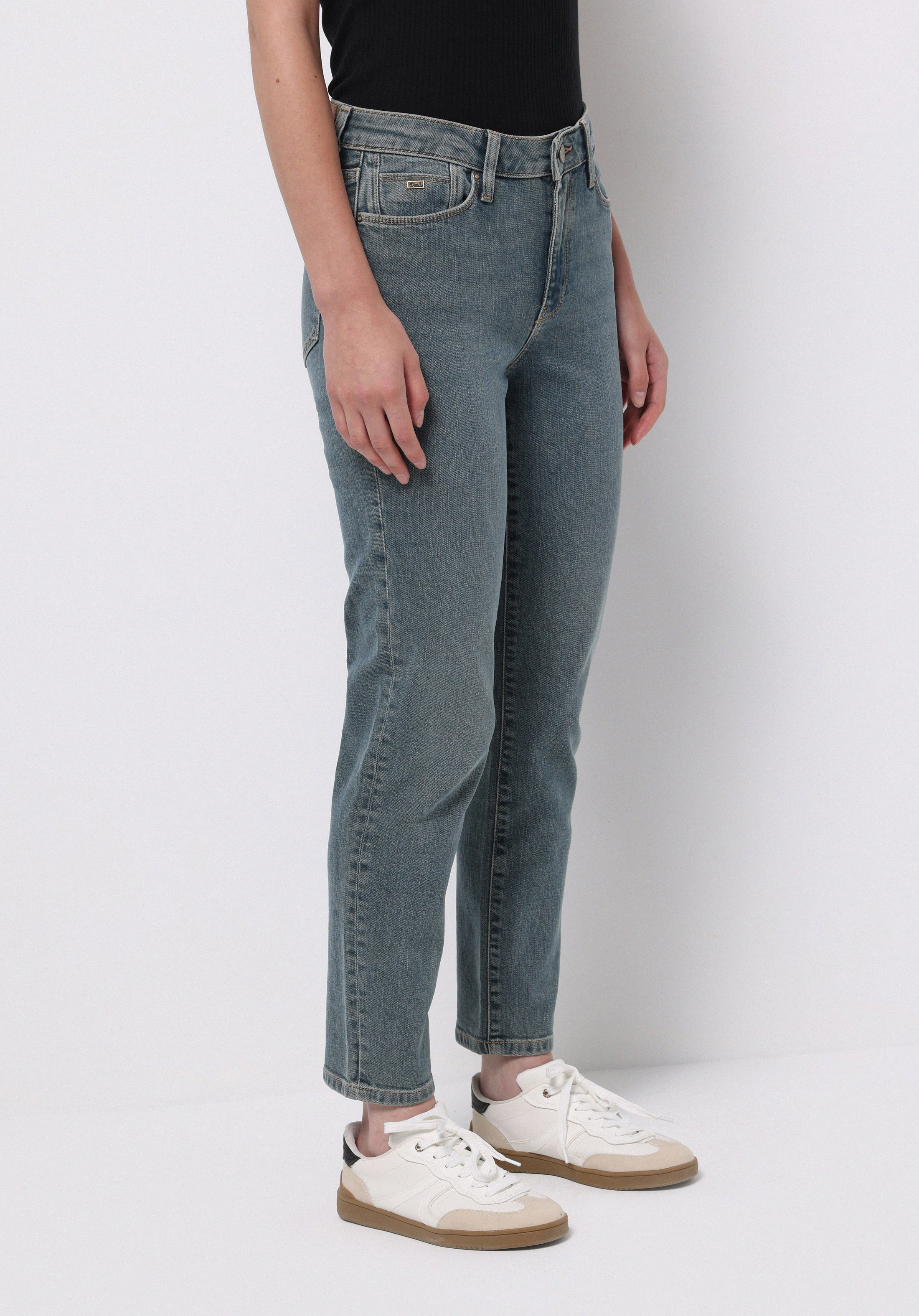 Afișați detalii pentru Pantaloni De Dama Albastru Slim Fit 703 Carla Cl1076852
