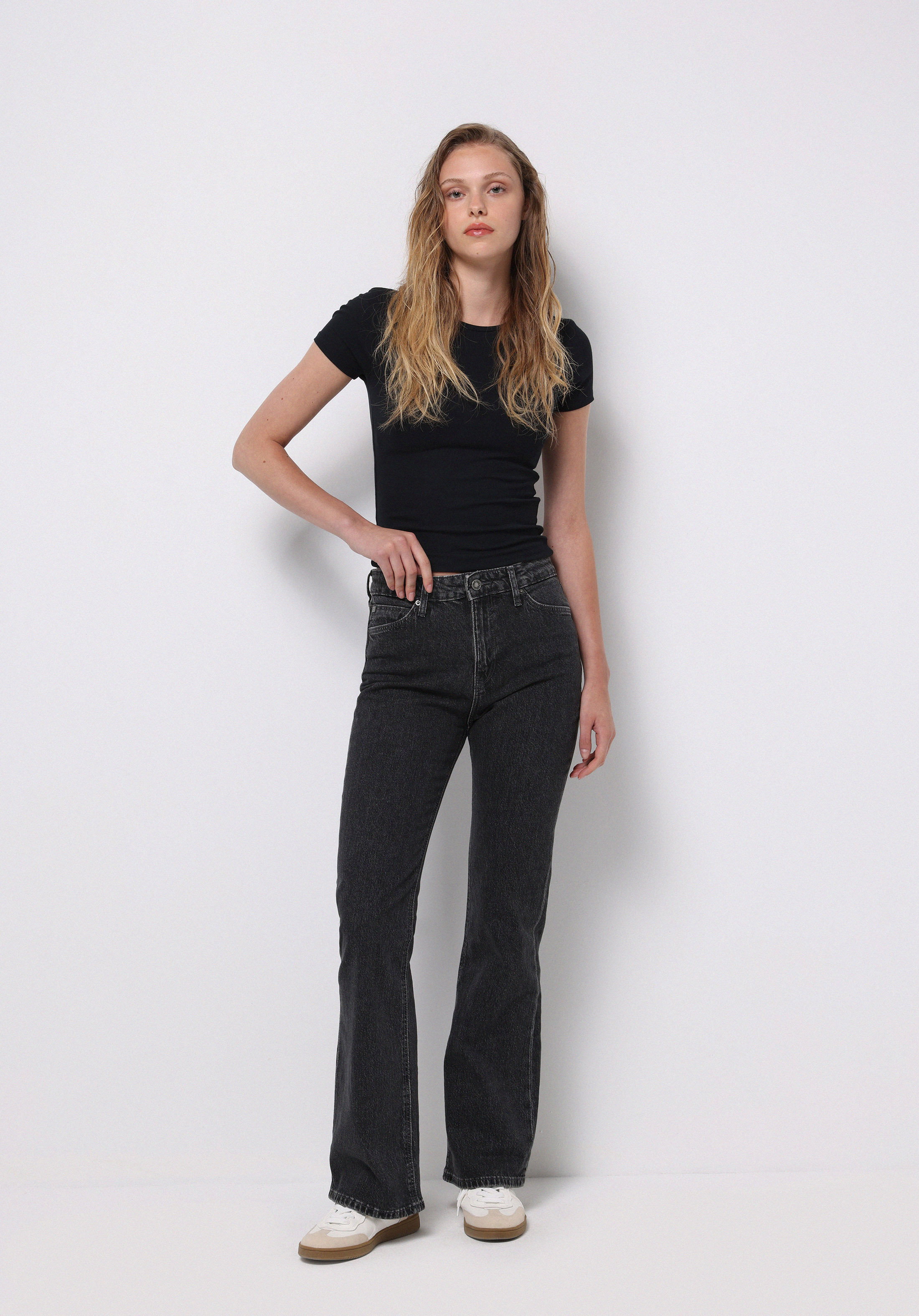 Afișați detalii pentru Pantaloni De Dama Negru Regular Fit 791 Monica Cl1077132