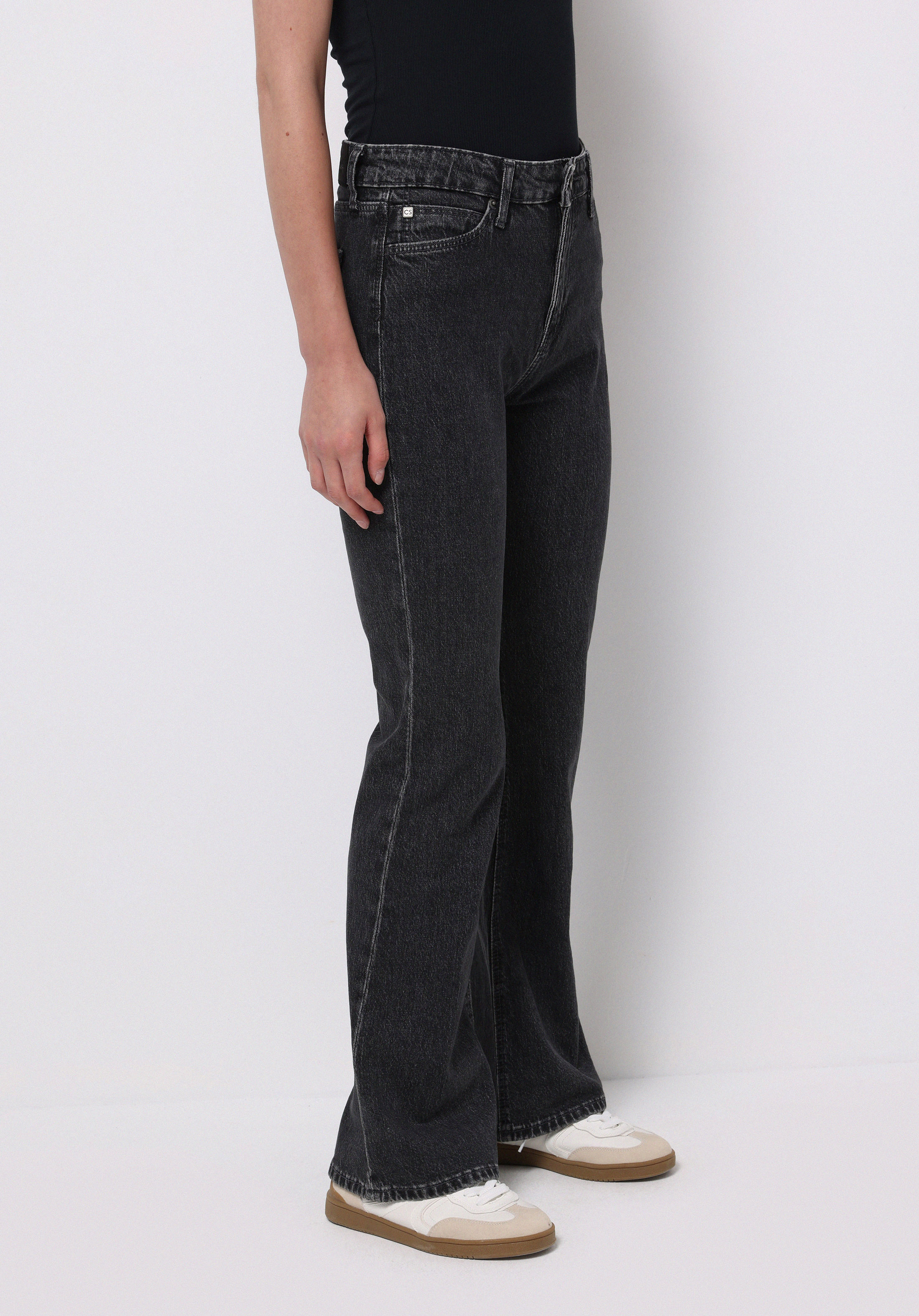 Afișați detalii pentru Pantaloni De Dama Negru Regular Fit 791 Monica Cl1077132