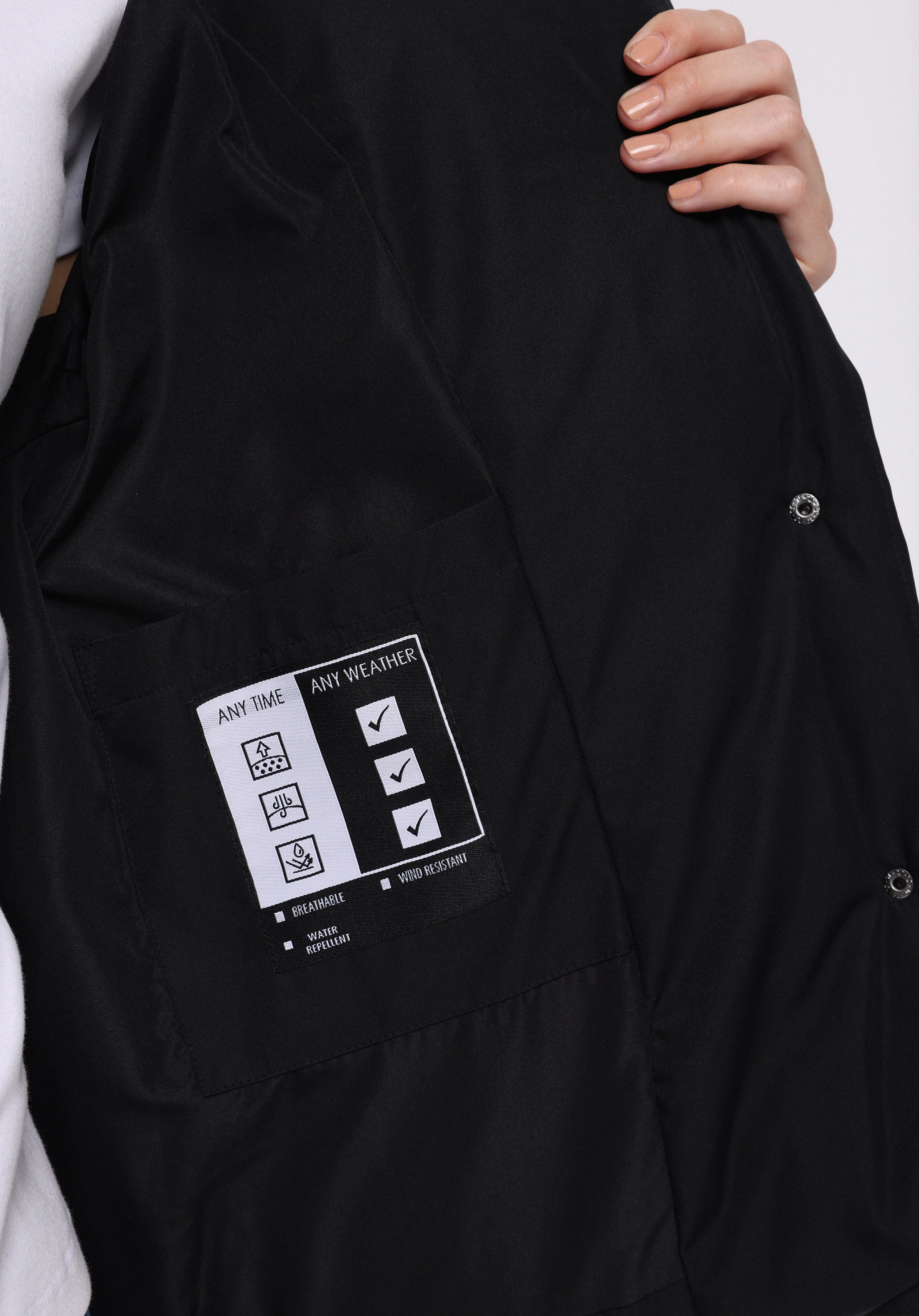 Afișați detalii pentru Jacheta De Dama Negru Regular Fit  Cl1076422