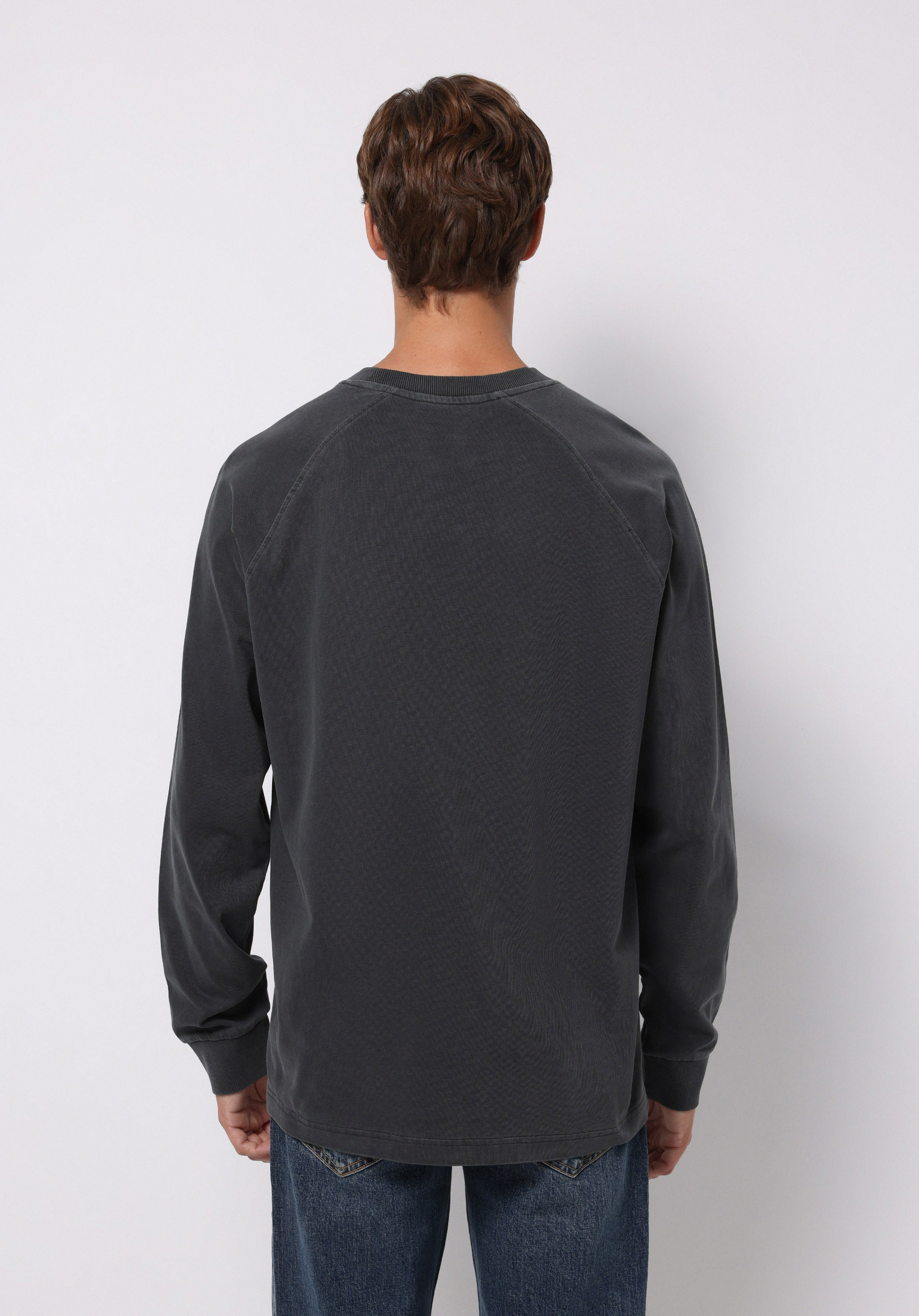Afișați detalii pentru Tricou Cu Maneca Lunga De Barbati Antracit Comfort Fit  Cl1076339