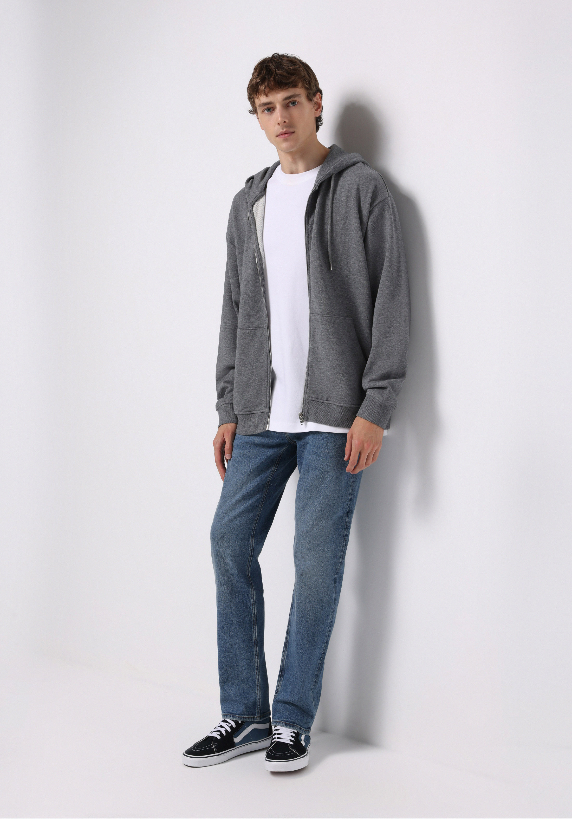 Afișați detalii pentru Hanorac / Bluza De Barbati Antracit Oversize Fit  Cl1075851