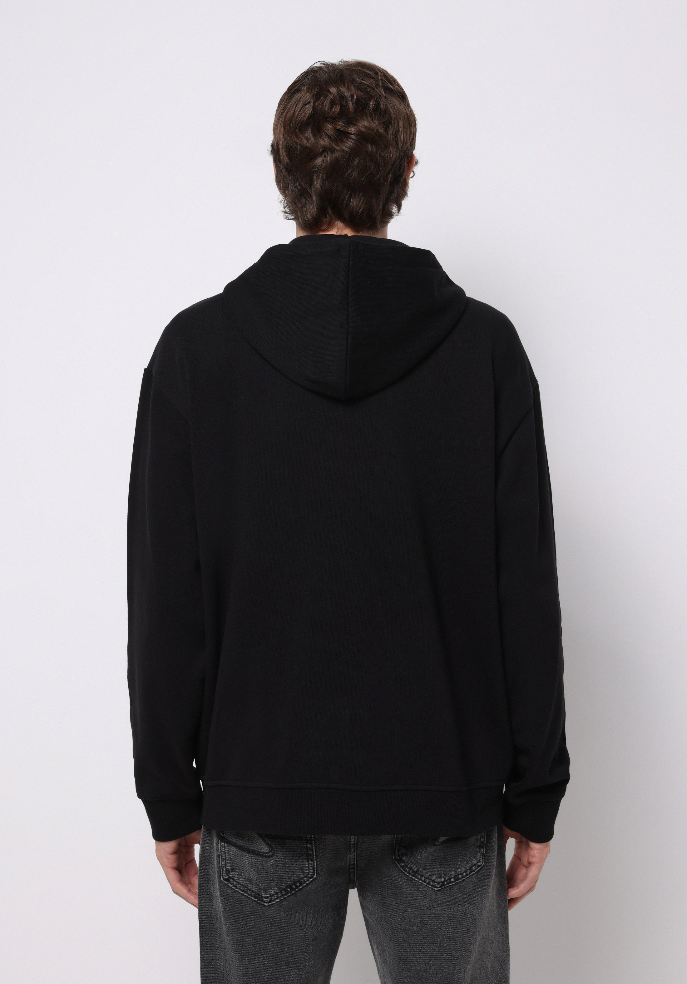 Afișați detalii pentru Hanorac / Bluza De Barbati Negru Oversize Fit  Cl1075851