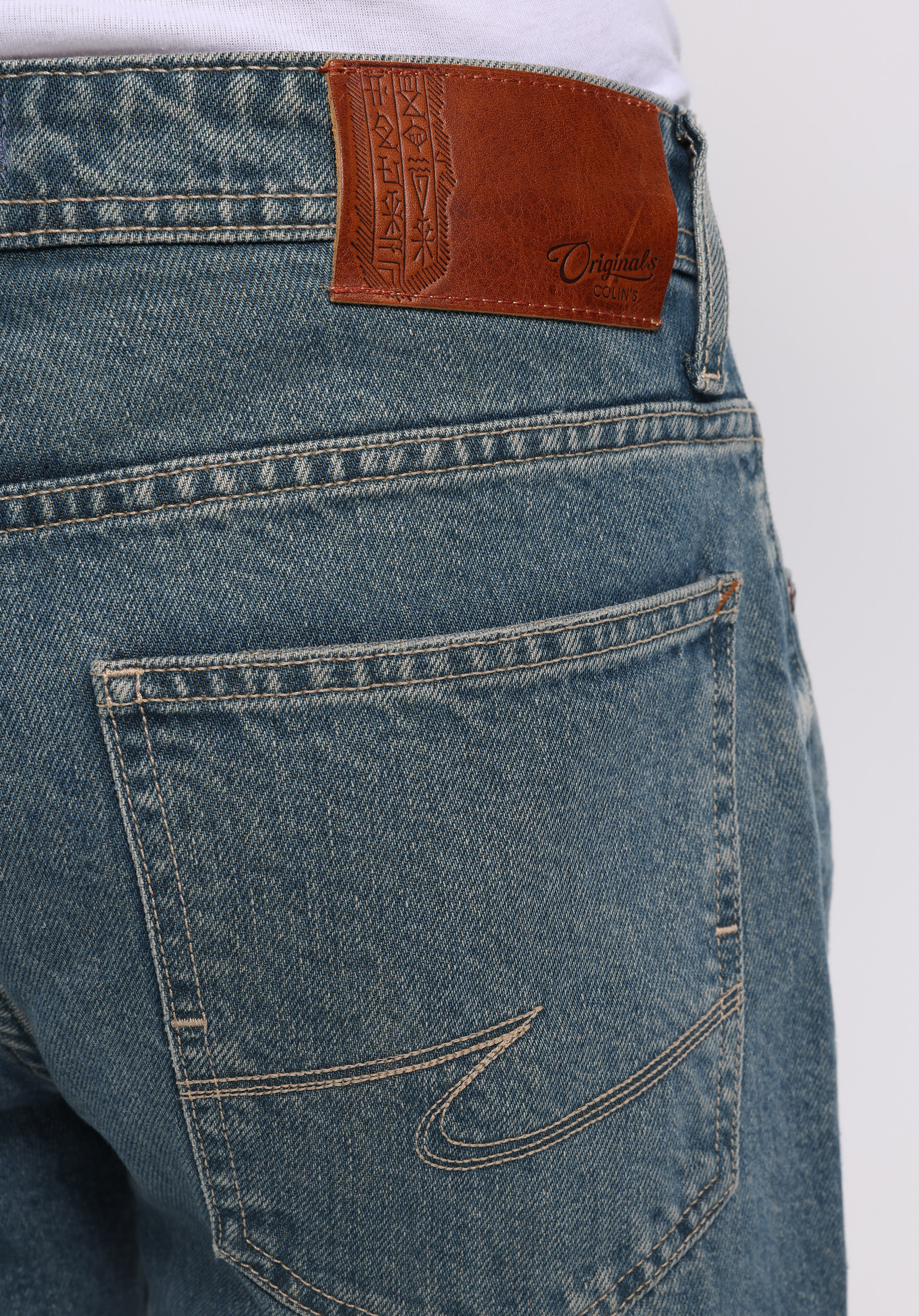 Afișați detalii pentru Pantaloni De Barbati Albastru Regular Fit 045 David Cl1076007