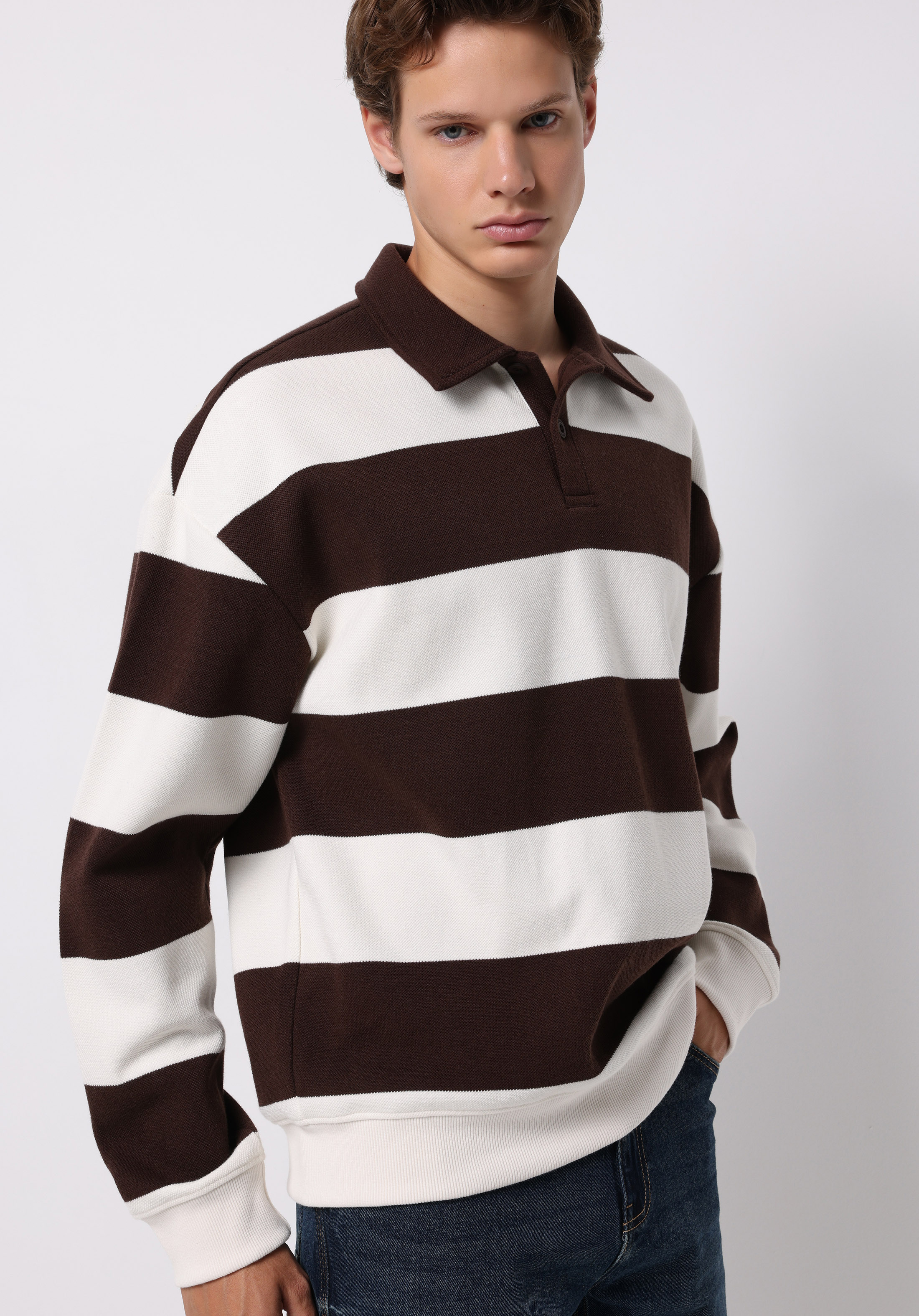 Afișați detalii pentru Hanorac / Bluza De Barbati Maro Comfort Fit  Cl1076266