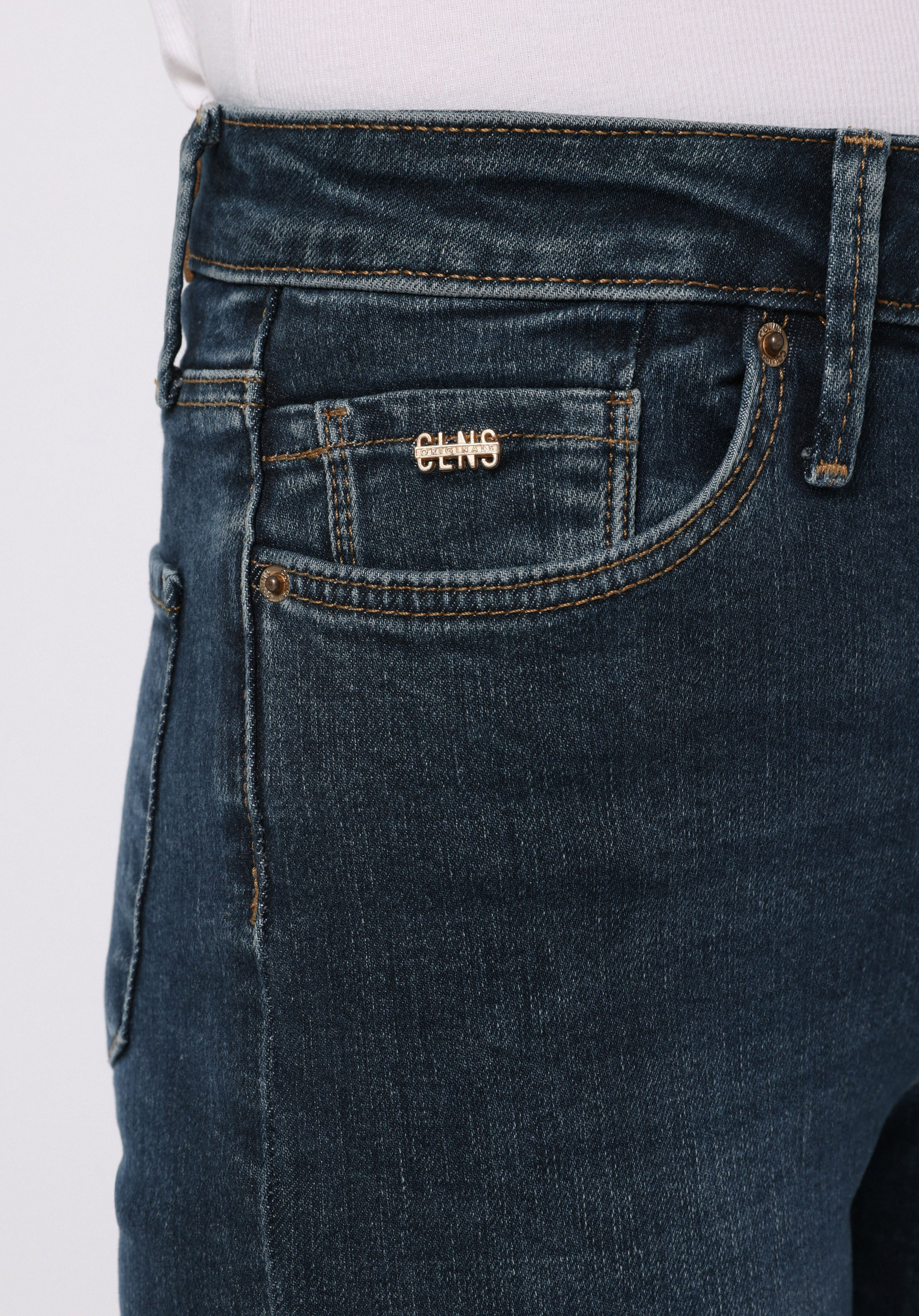 Afișați detalii pentru Pantaloni De Dama Albastru Inchis Slim Fit 703 Carla Cl1077107