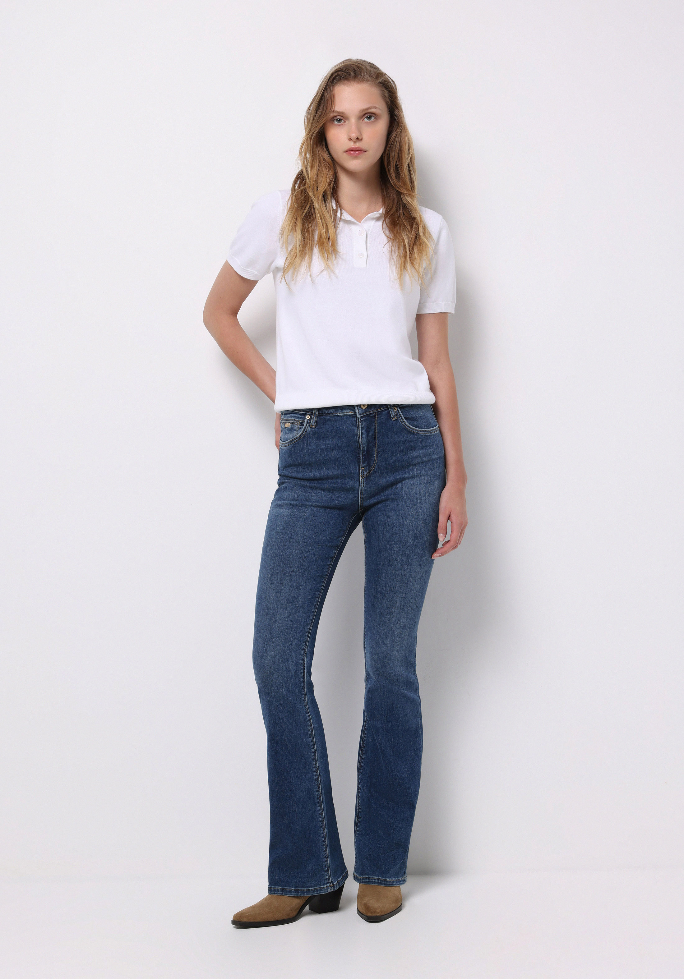 Afișați detalii pentru Pantaloni De Dama Albastru Slim Fit  Cl1077110