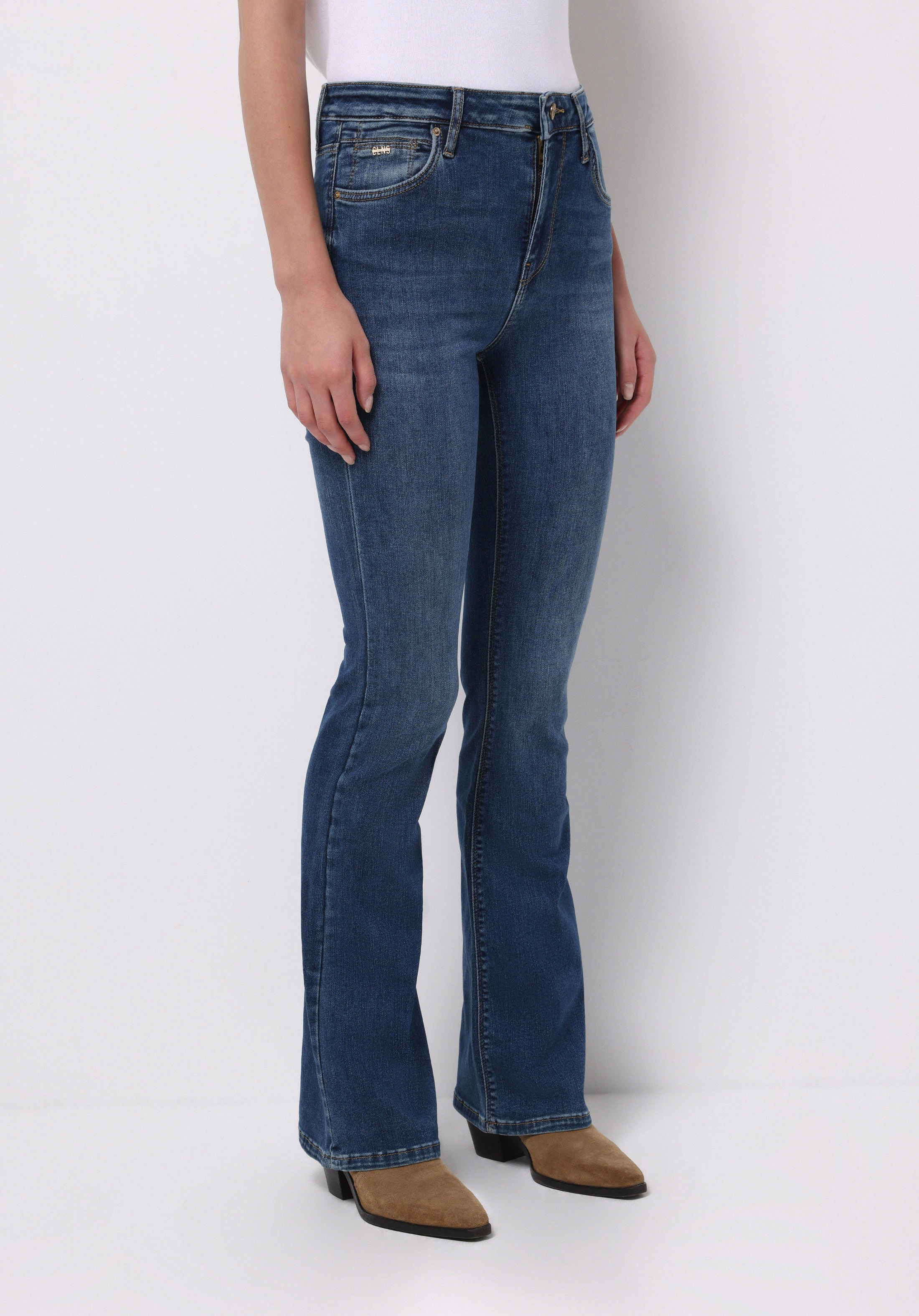 Afișați detalii pentru Pantaloni De Dama Albastru Slim Fit  Cl1077110