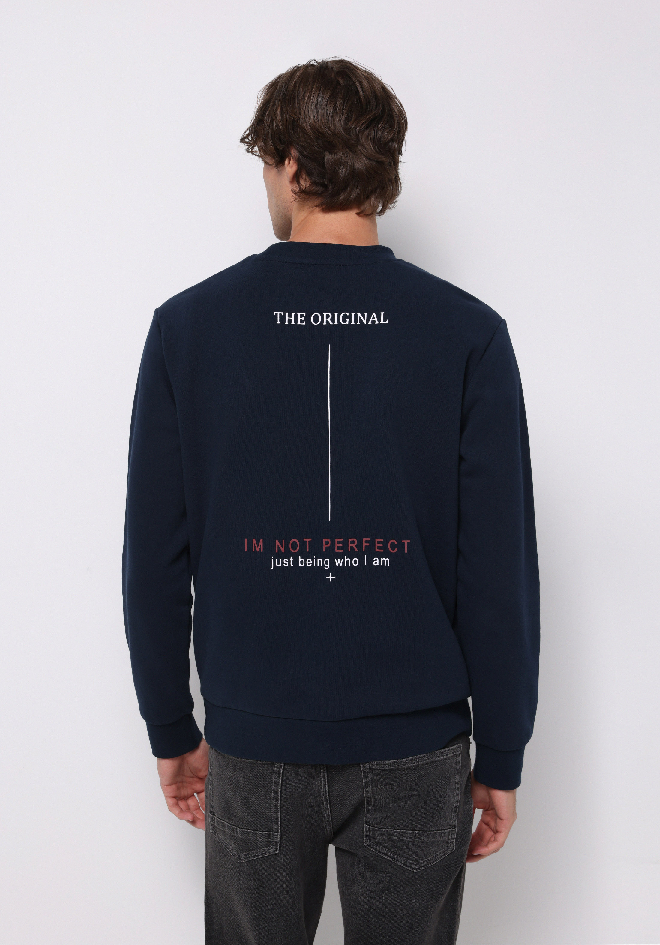 Afișați detalii pentru Hanorac / Bluza De Barbati Albastru Marin Regular Fit  Cl1075352