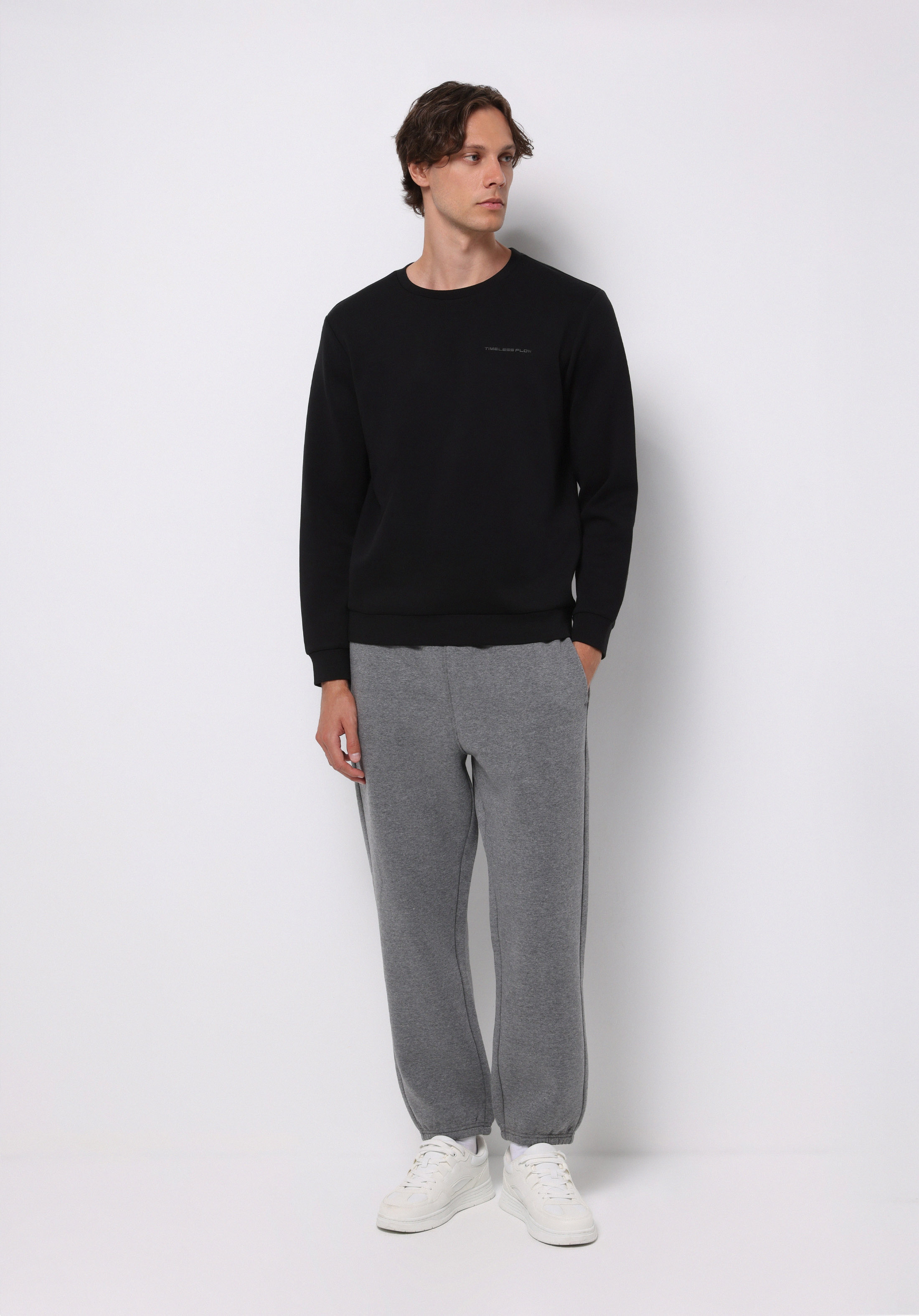 Afișați detalii pentru Hanorac / Bluza De Barbati Negru Regular Fit  Cl1077180