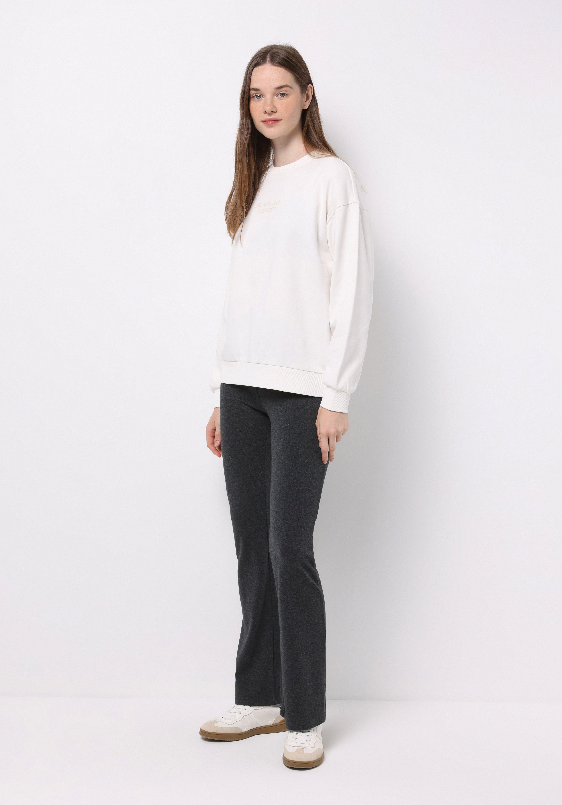 Afișați detalii pentru Pantaloni De Dama Antracit Slim Fit  Cl1076173