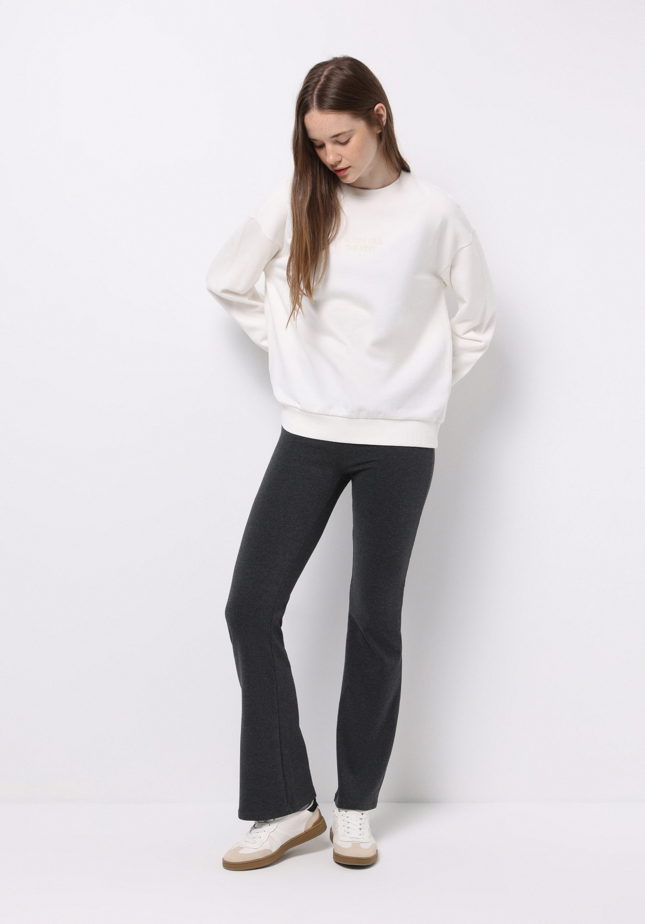 Afișați detalii pentru Pantaloni De Dama Antracit Slim Fit  Cl1076173
