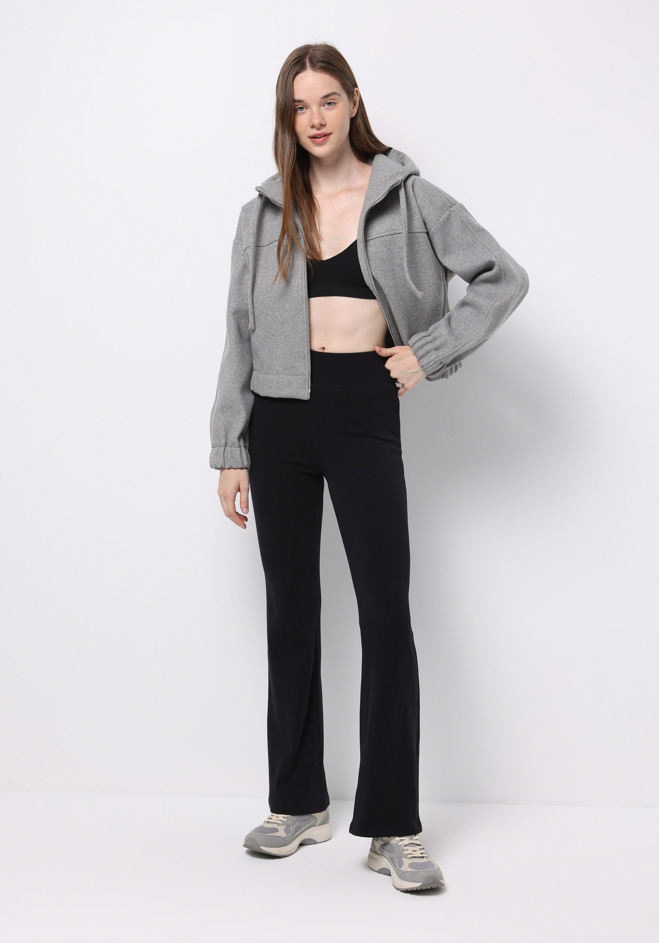 Afișați detalii pentru Pantaloni De Dama Negru Slim Fit  Cl1076173