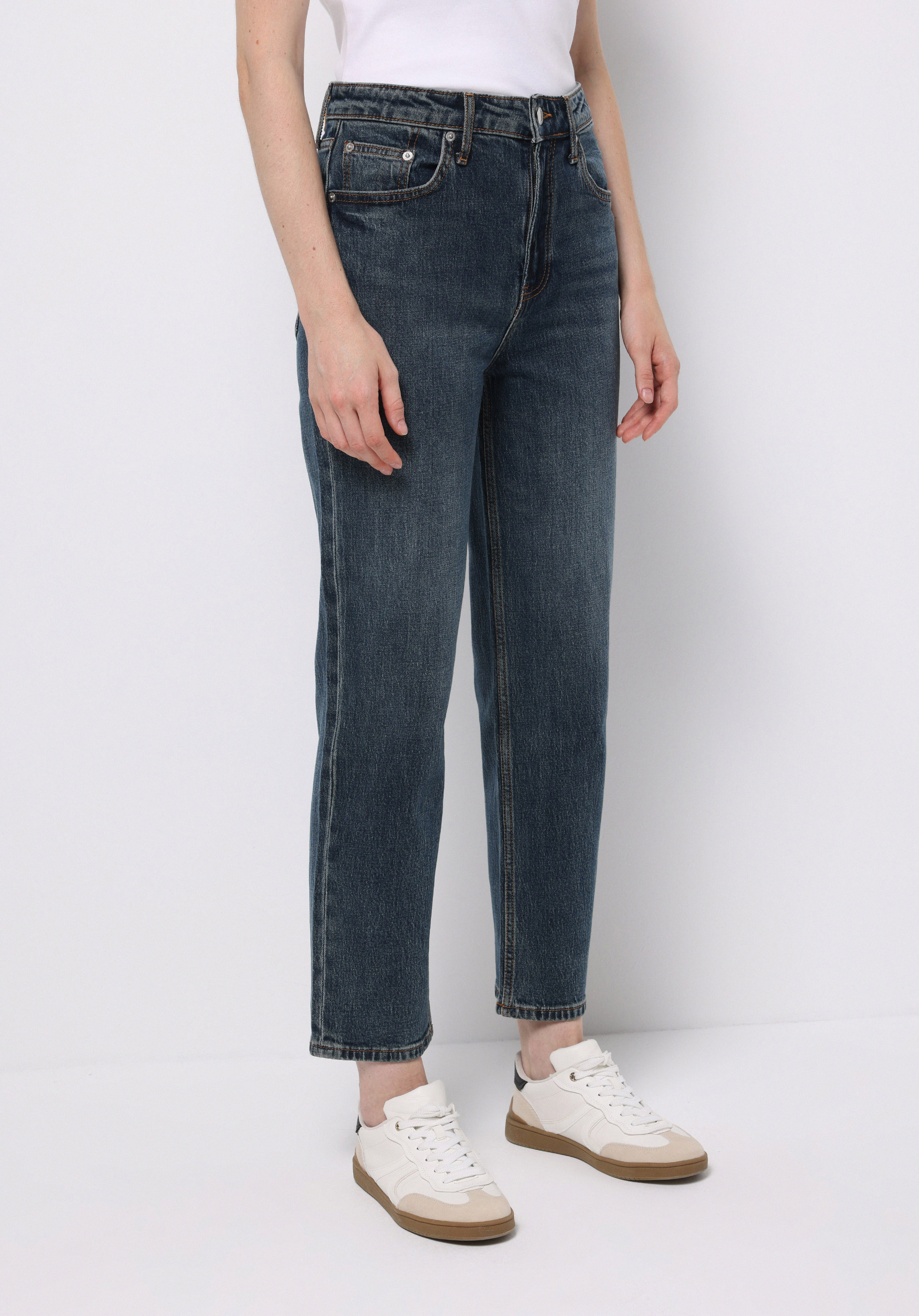 Afișați detalii pentru Pantaloni De Dama Albastru Straight Fit 884 Lauren Cl1077360