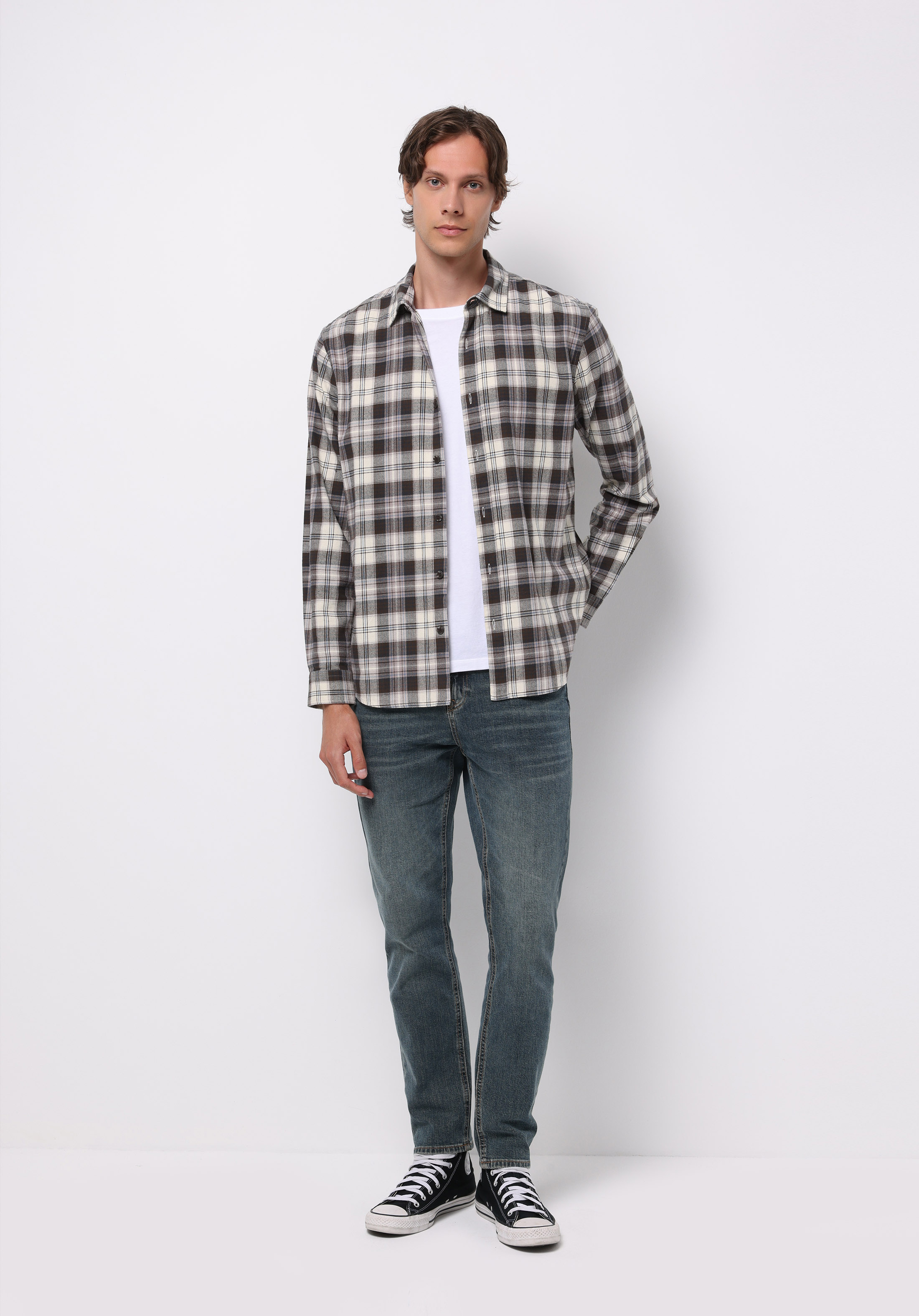 Afișați detalii pentru Pantaloni De Barbati Albastru Deschis Regular Fit 067 Jack Cl1076837