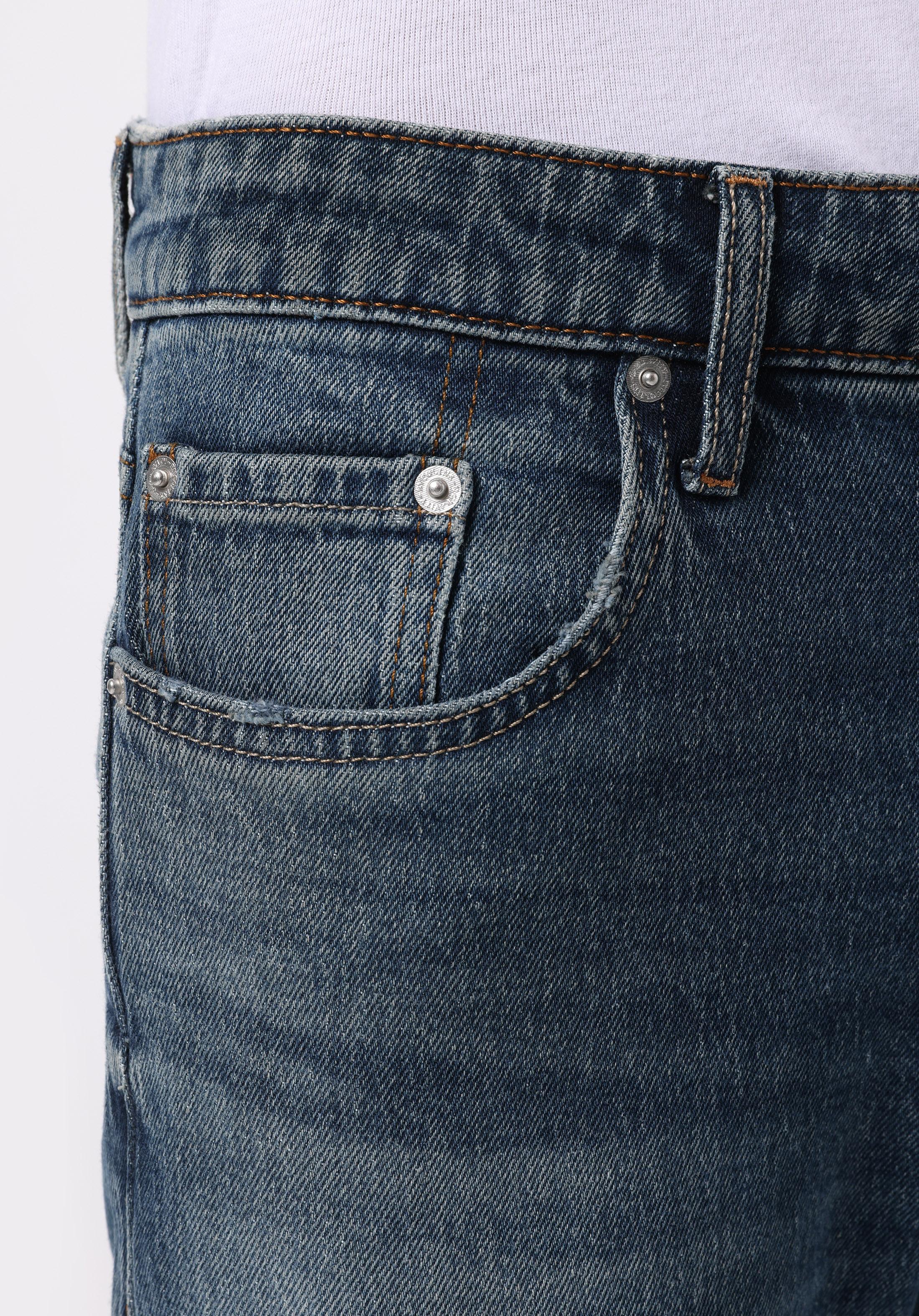 Afișați detalii pentru Pantaloni De Barbati Albastru Straight Fit 044 Karl Cl1077532
