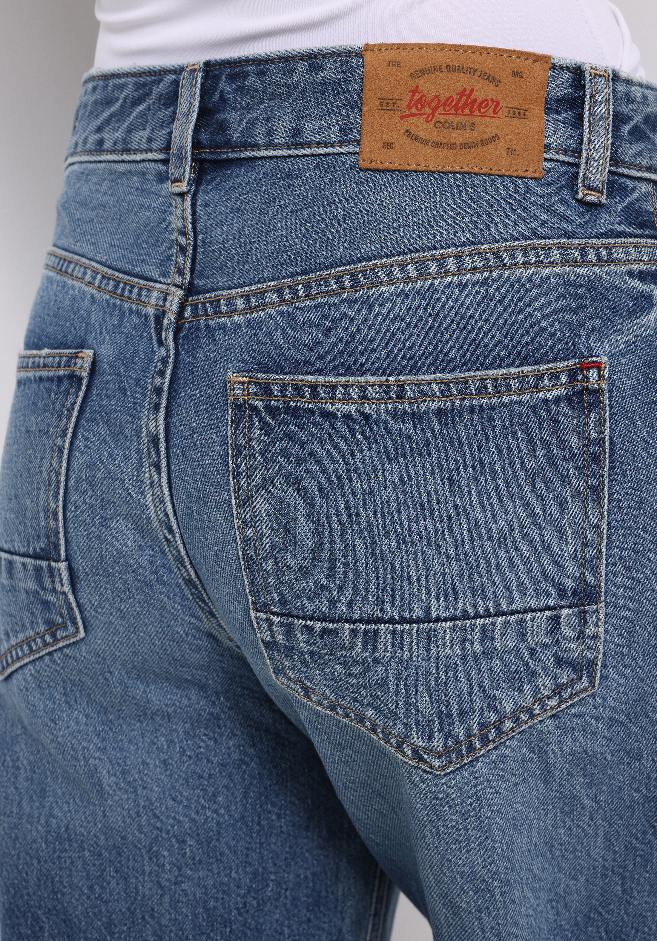 Afișați detalii pentru Pantaloni De Dama Albastru Barrel Fit  Cl1076901