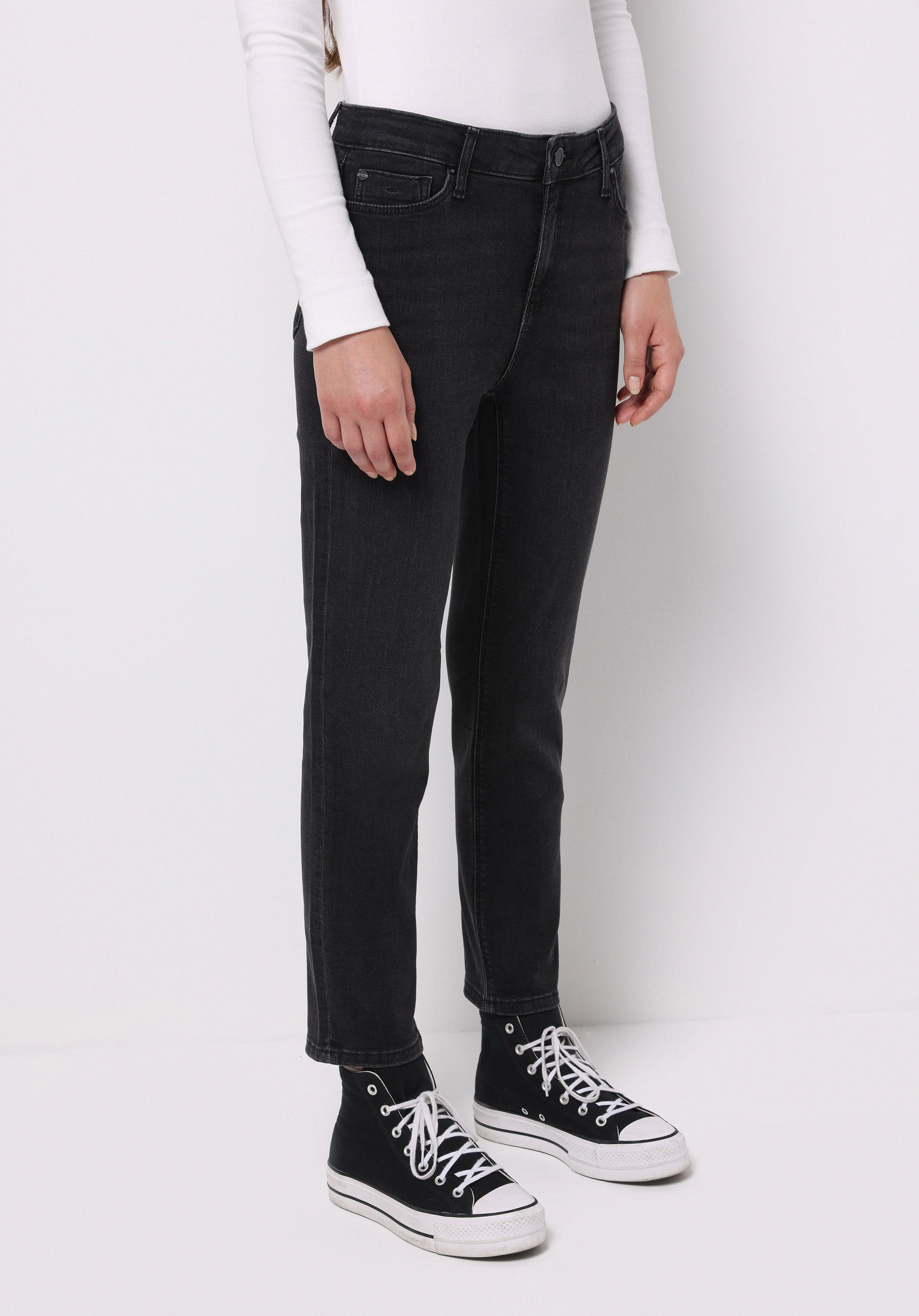 Afișați detalii pentru Pantaloni De Dama Negru Slim Fit 703 Carla Cl1077115