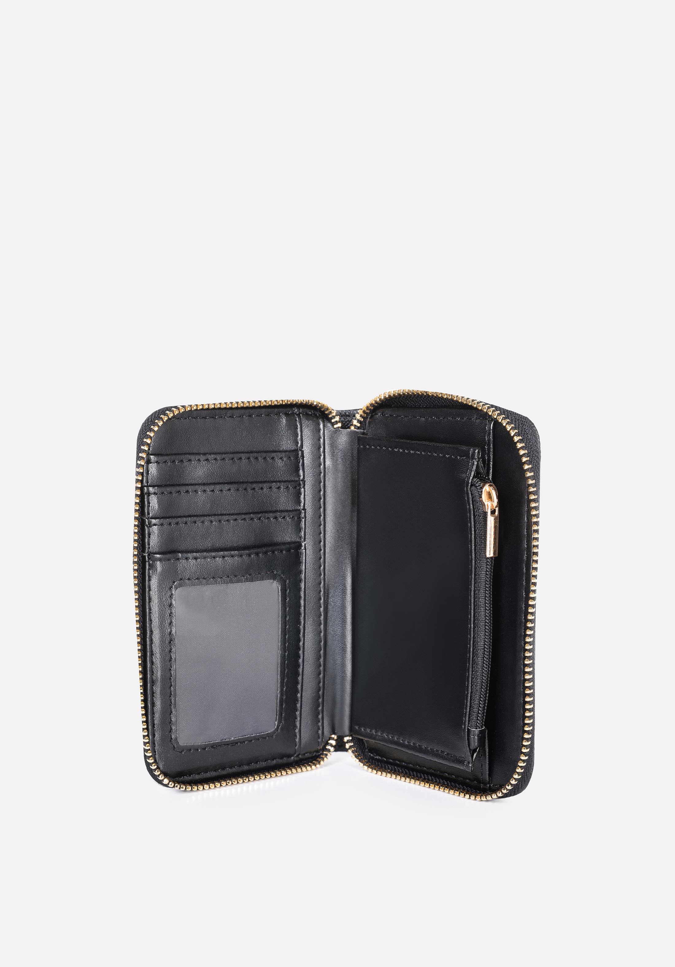 Afișați detalii pentru Portofel De Dama Negru Modern Fit  Cl1070484
