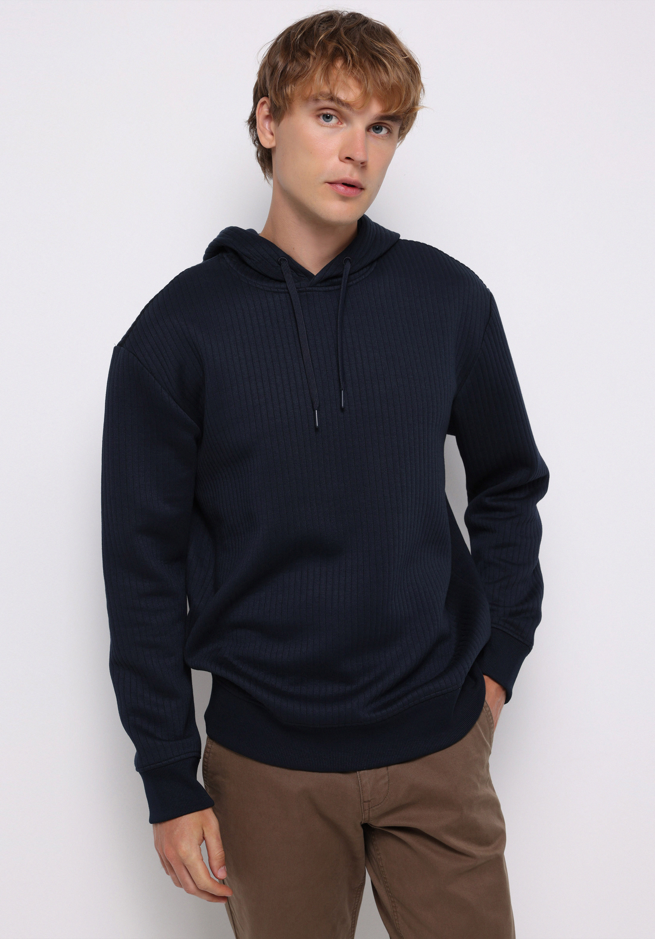 Afișați detalii pentru Hanorac / Bluza De Barbati Albastru Marin Comfort Fit  Cl1076487