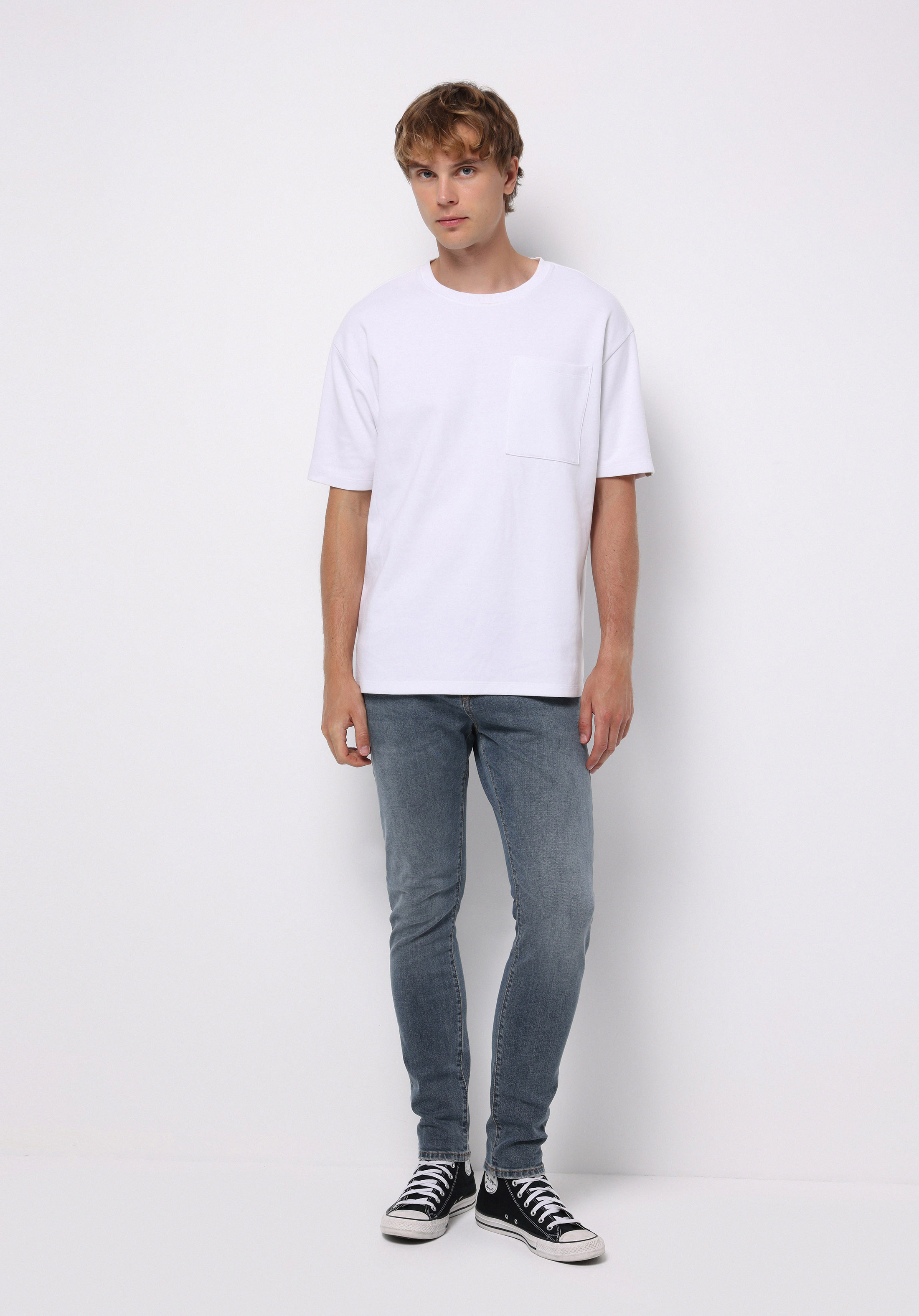 Afișați detalii pentru Pantaloni De Barbati Albastru Slim Fit 041 Danny Cl1076960
